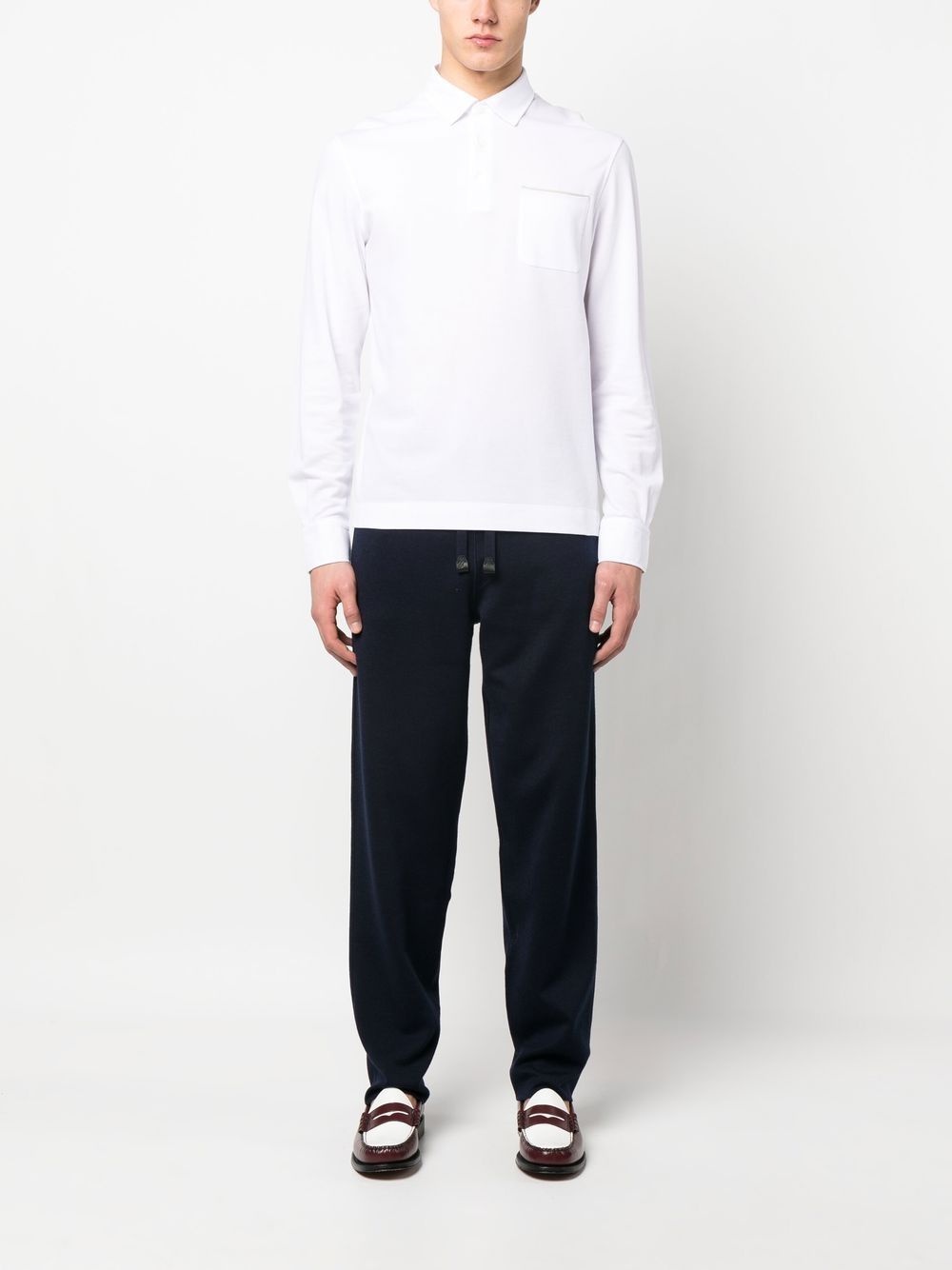 DRAWSTRING-FASTENING TRACK PANTS - 2