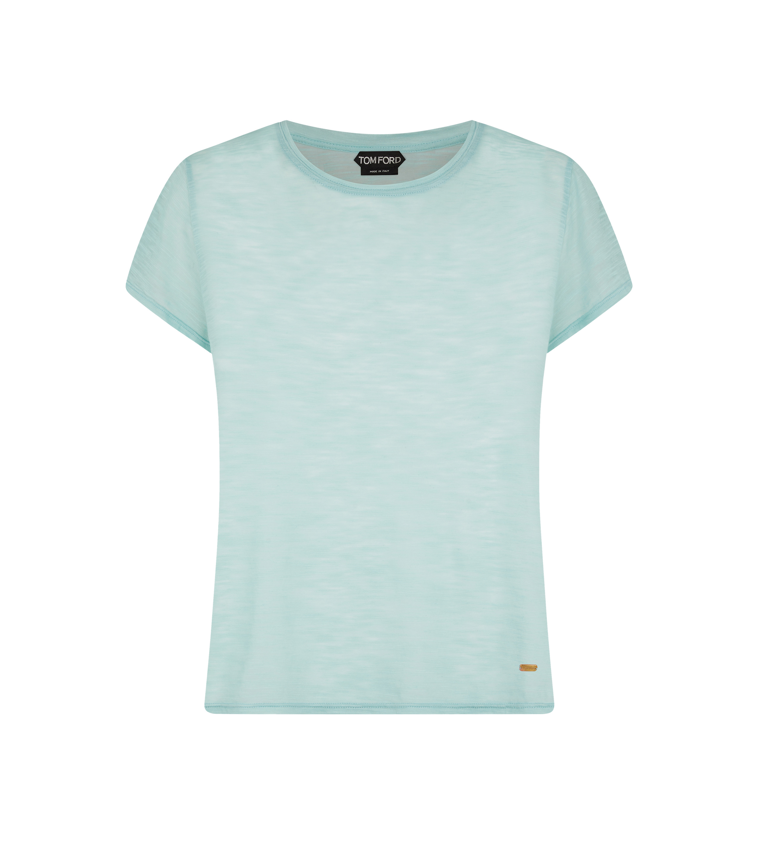 SLUB COTTON JERSEY CREWNECK T-SHIRT - 1