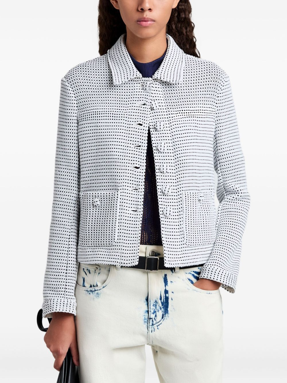 textured-pocket jacket - 5
