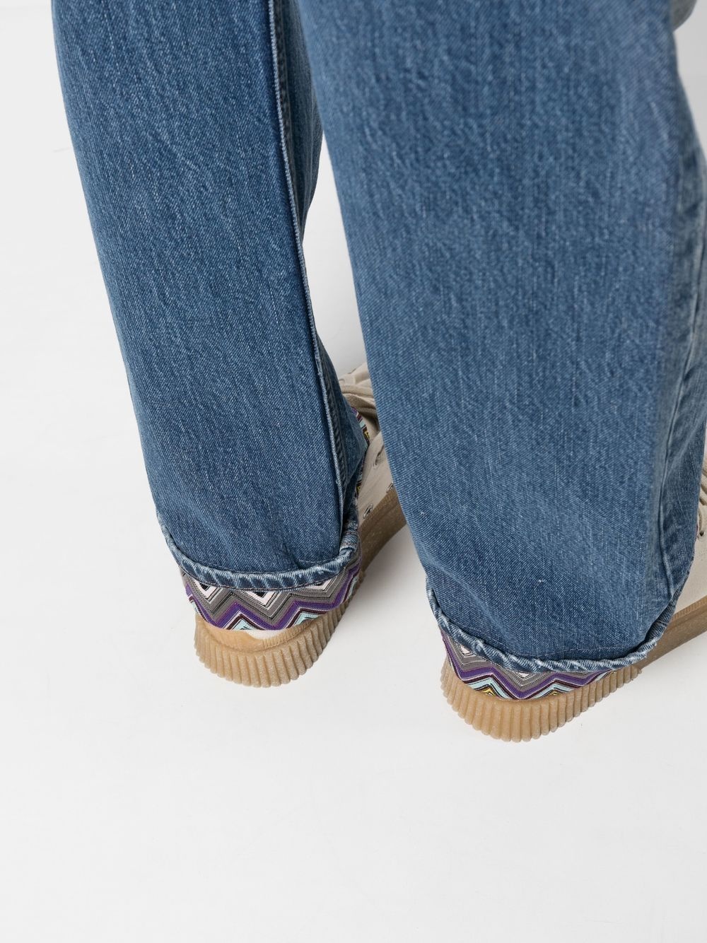 stonewashed denim jeans - 5