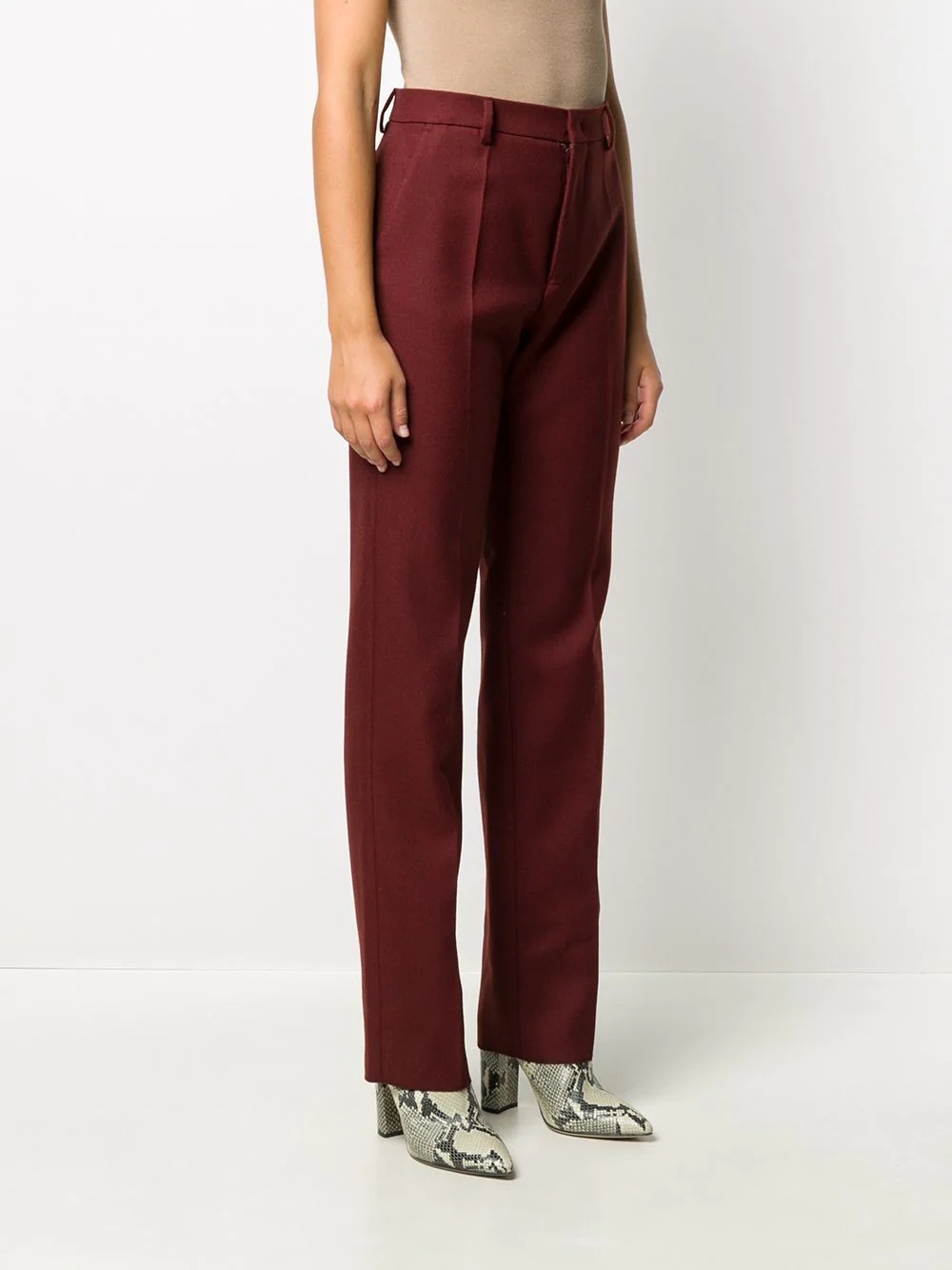 straight-leg tailored trousers - 3