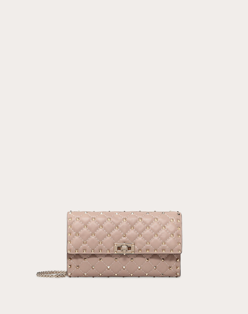 ROCKSTUD SPIKE NAPPA LEATHER CROSSBODY CLUTCH BAG 1