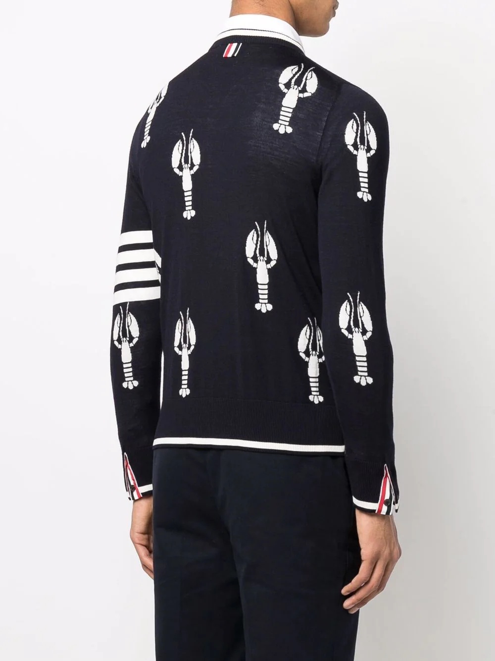 lobster intarsia-knit wool jumper - 4