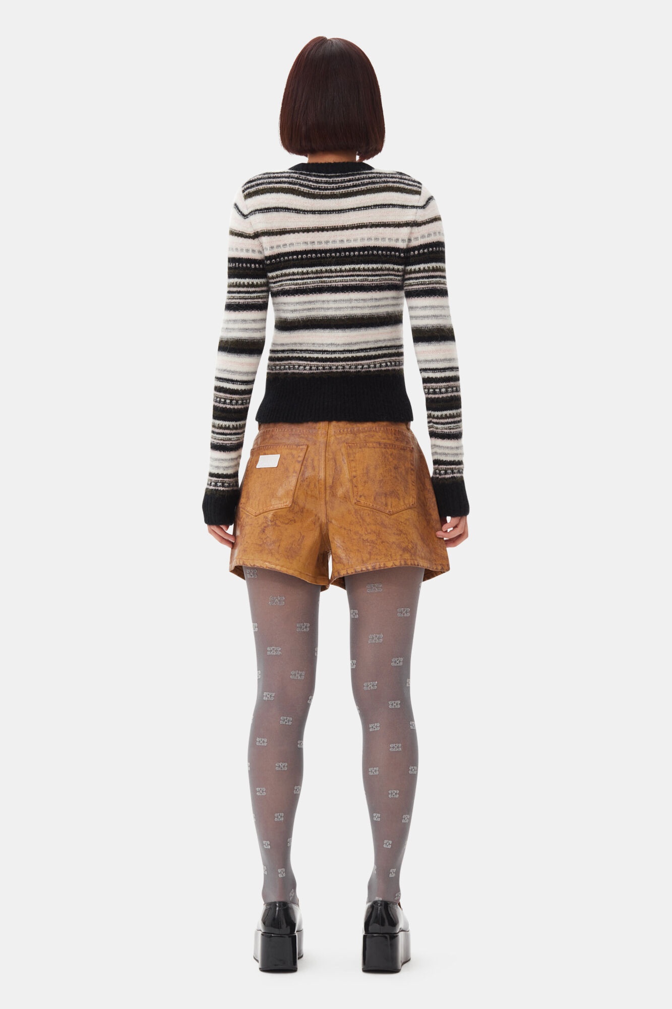 BLACK STRIPE CARDIGAN - 5