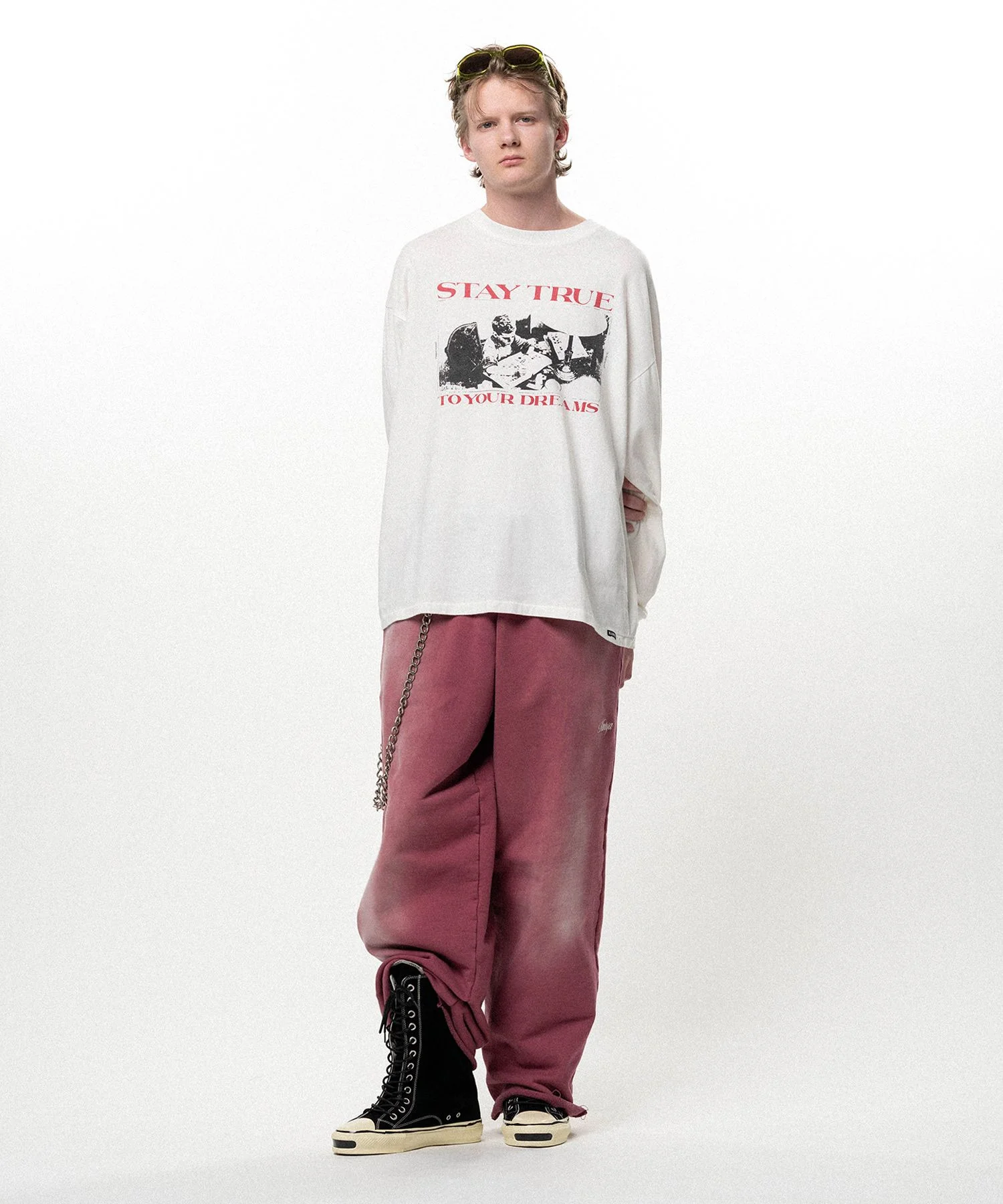 "STAY TRUE TO YOUR DREAM"L/S T-shirt - 1