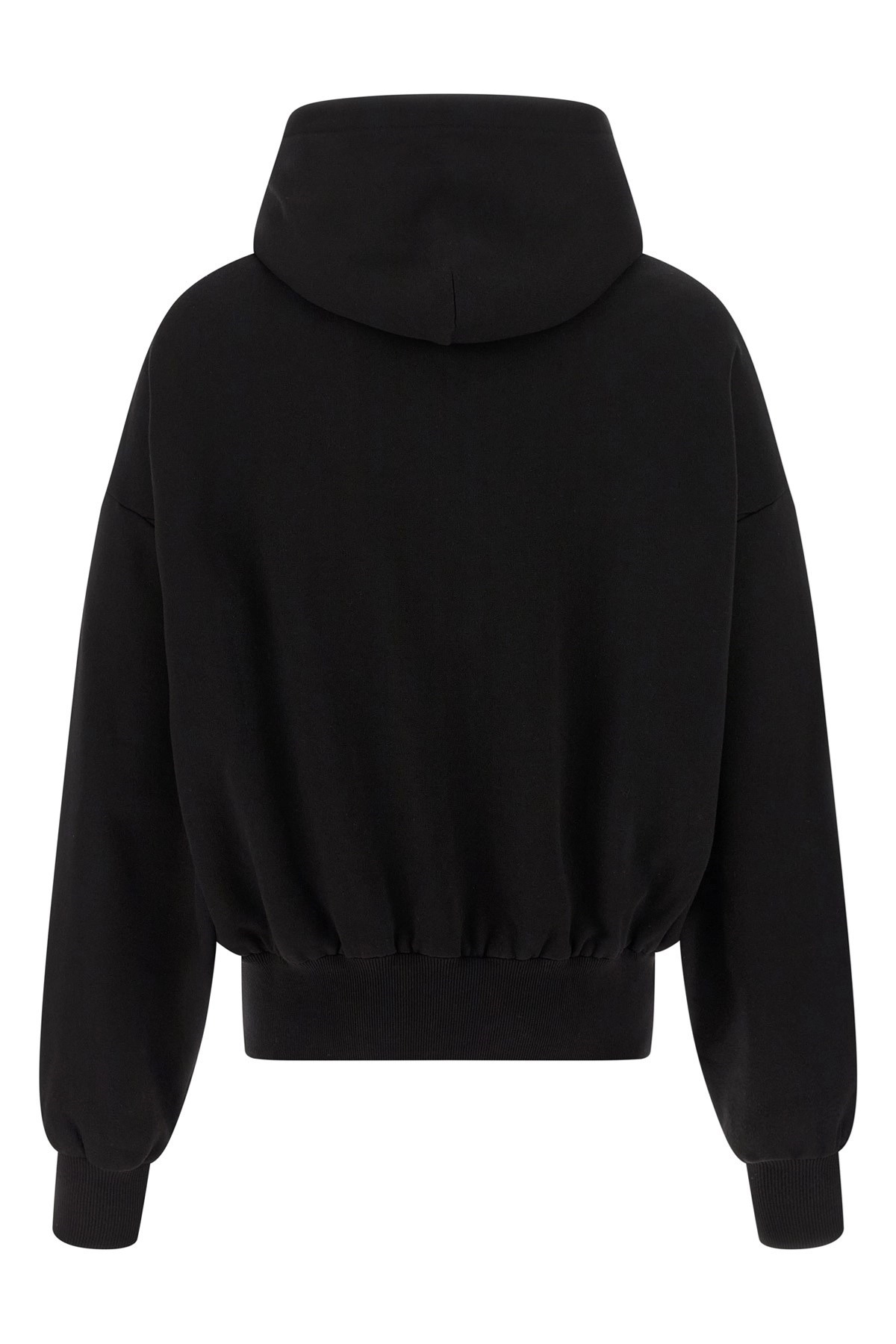 Flocked print hoodie - 3
