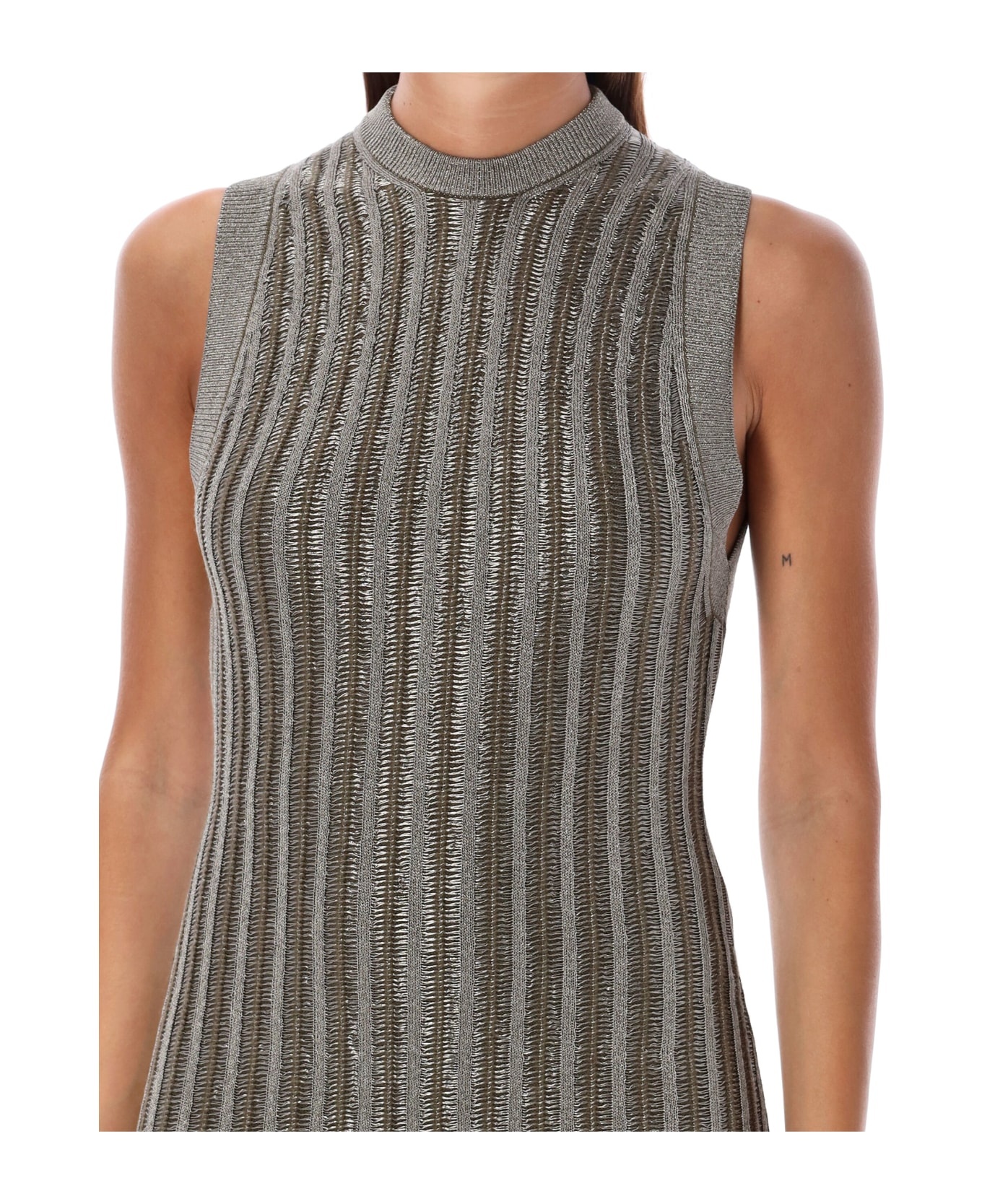 Braided Metal Long Dress - 3