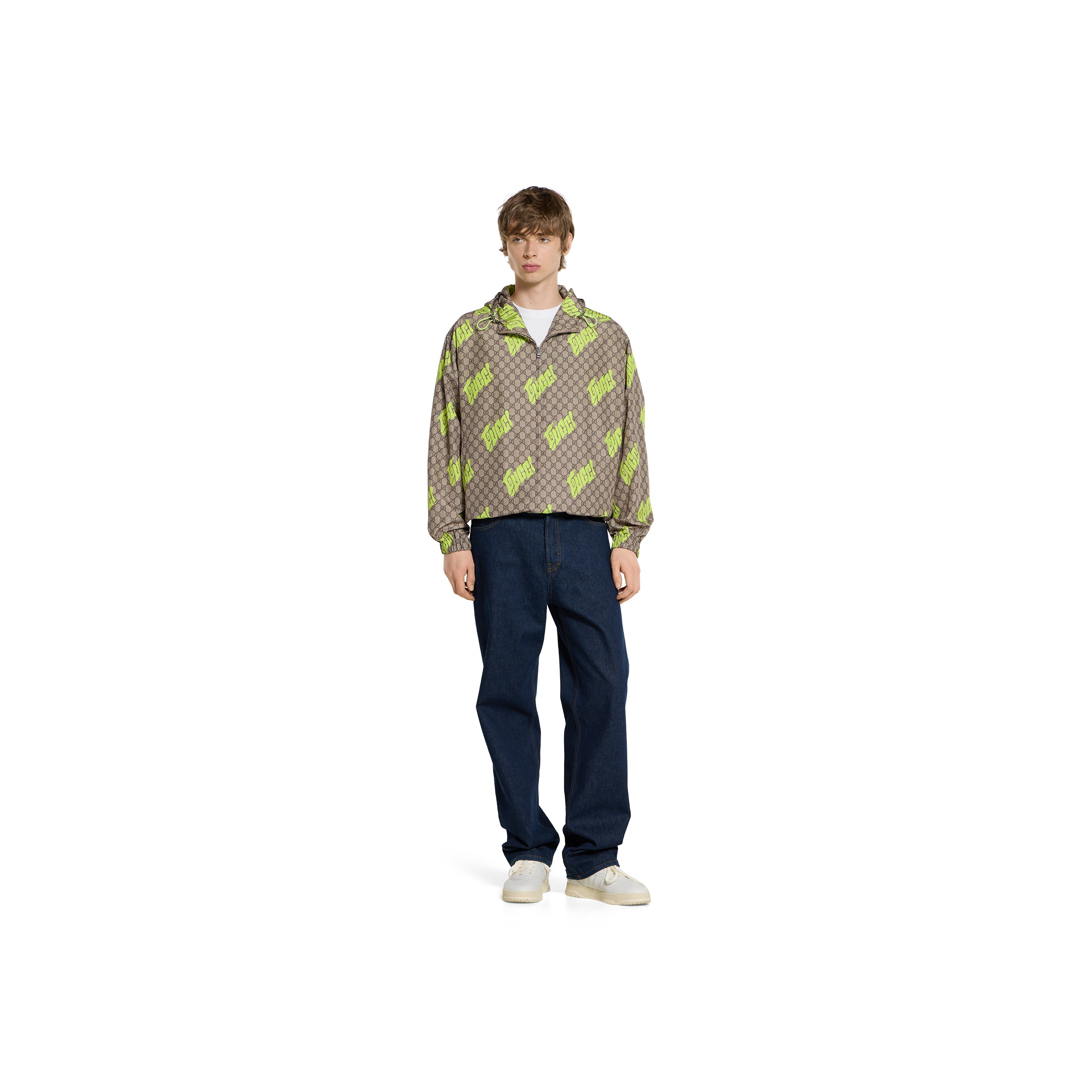 Printed poplin tech zip jacket - 2