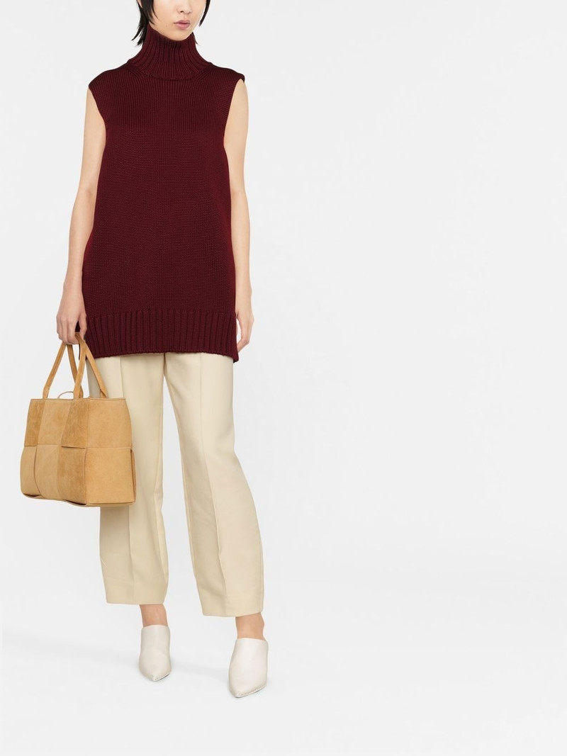Jil Sander knitted high-neck vest outlook
