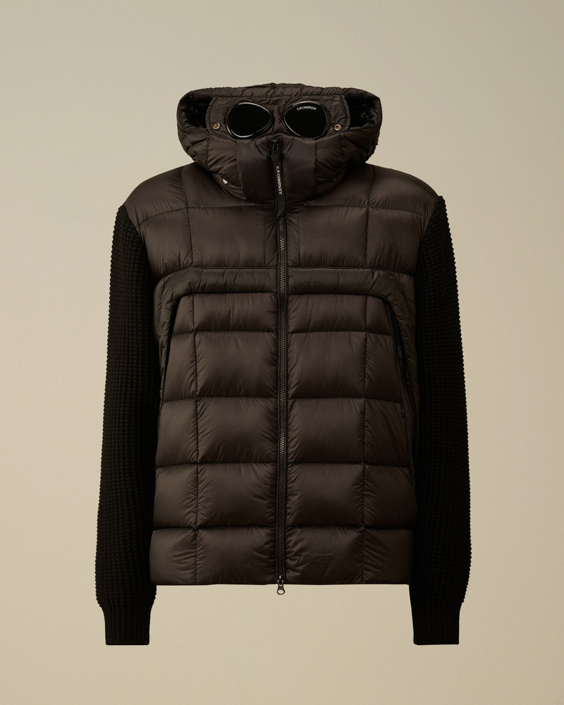 Extrafine Merino Wool Mixed Full Zip Goggle Sweater 1