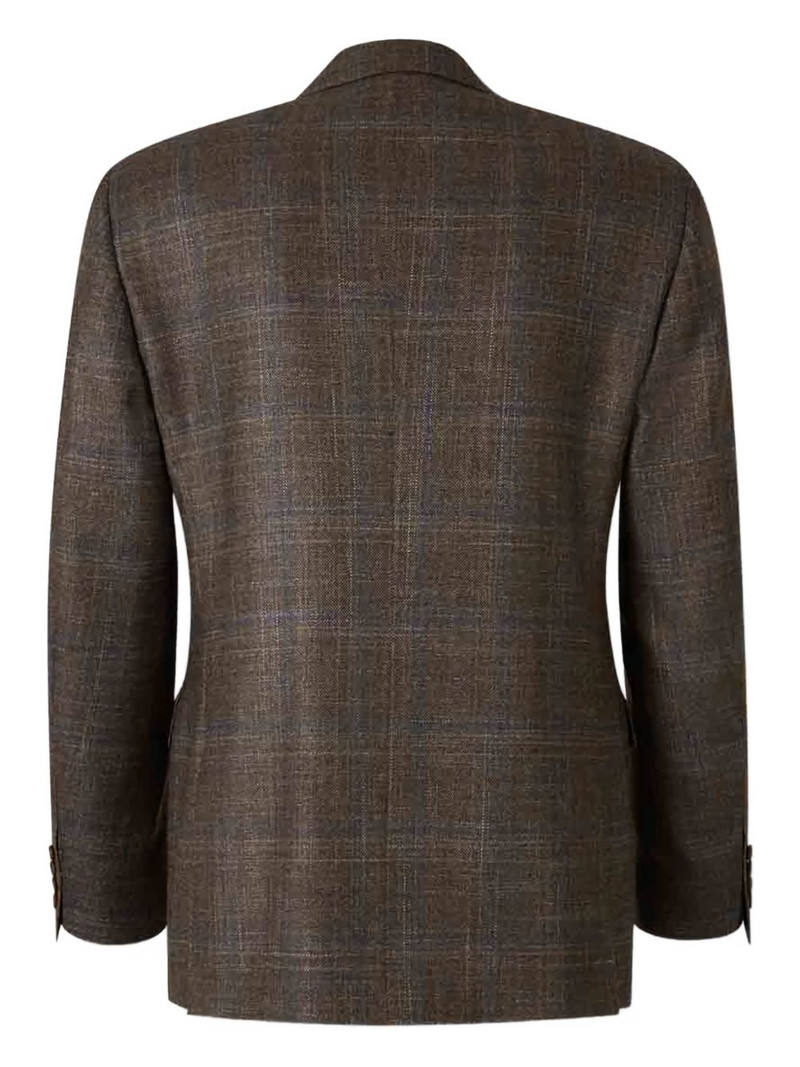 Canali single-breasted checked blazer outlook