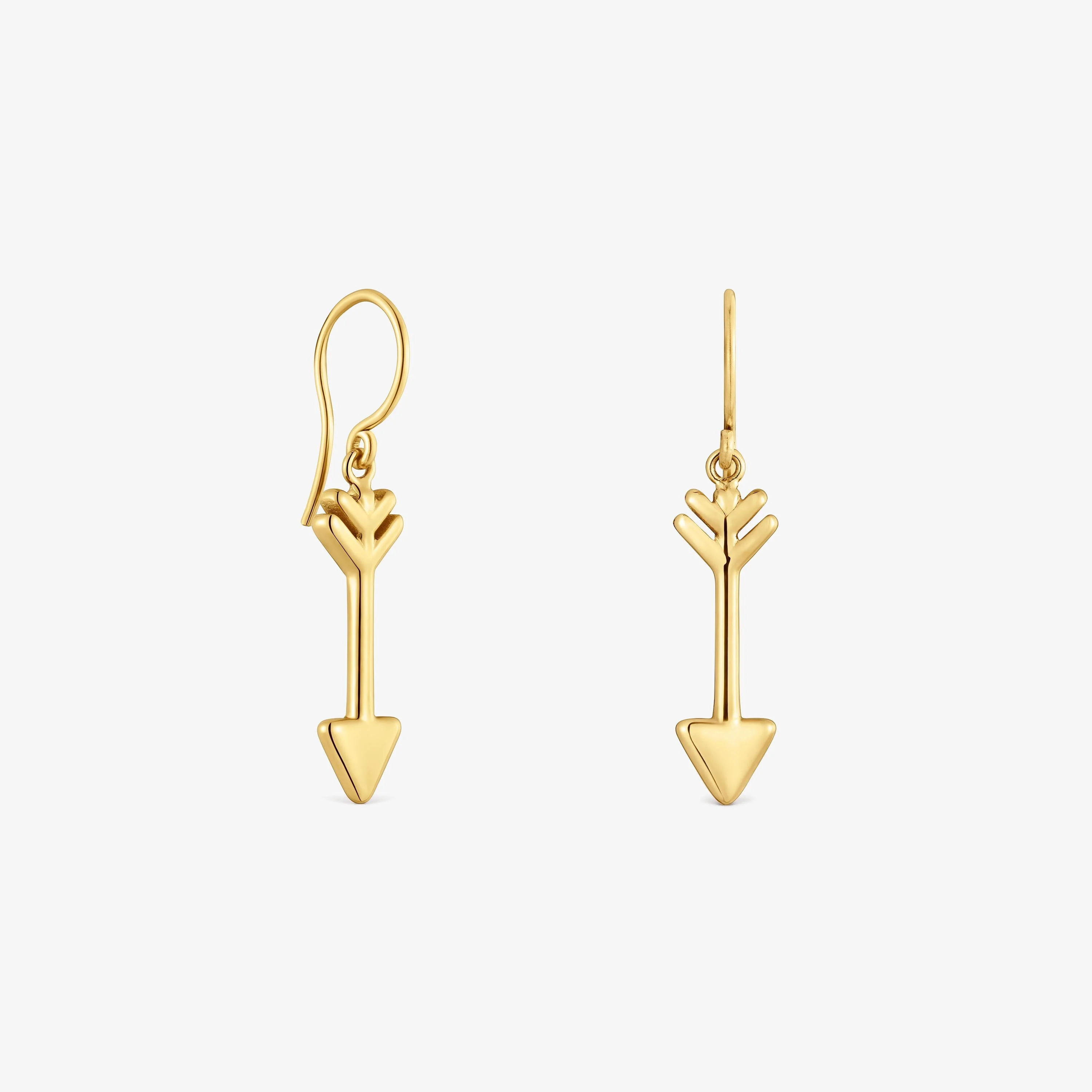 Gold-colored steel Arrow earrings TOUS Charming - 1