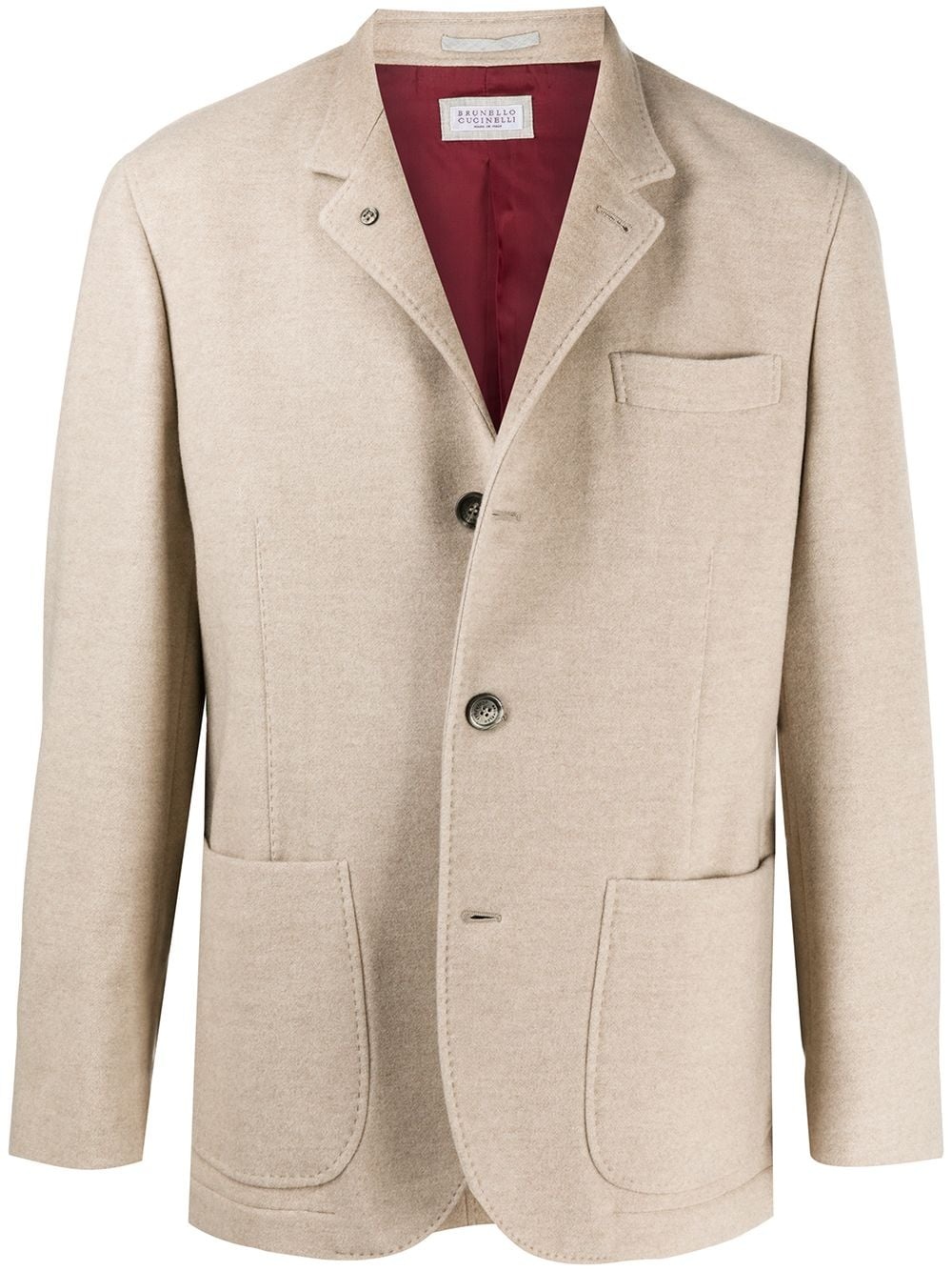 collared cashmere blazer - 1