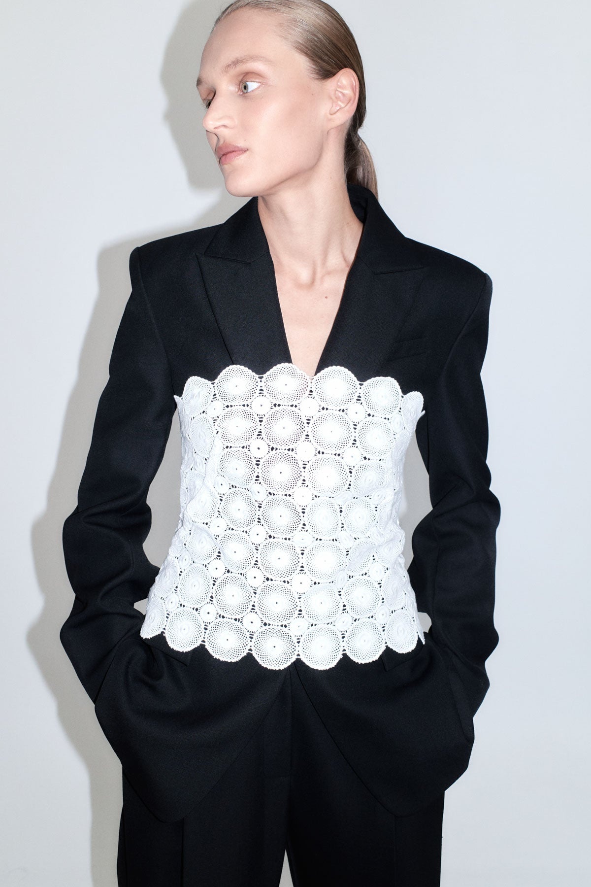 Doily Top - White - 8