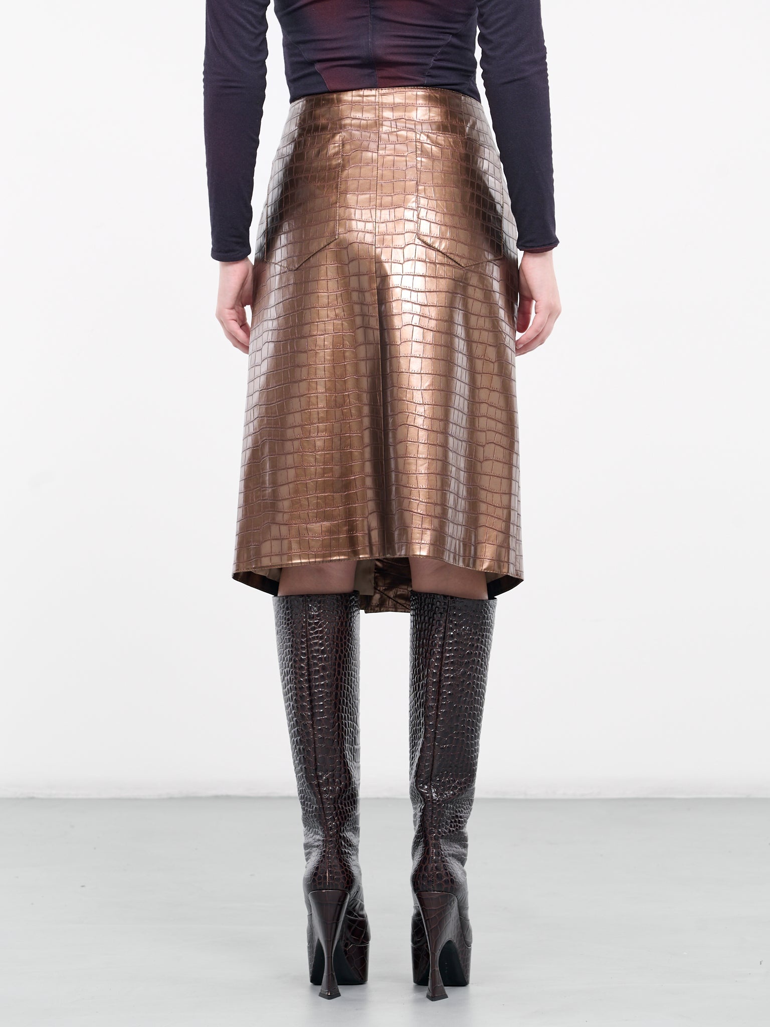 Embossed Skirt - 3