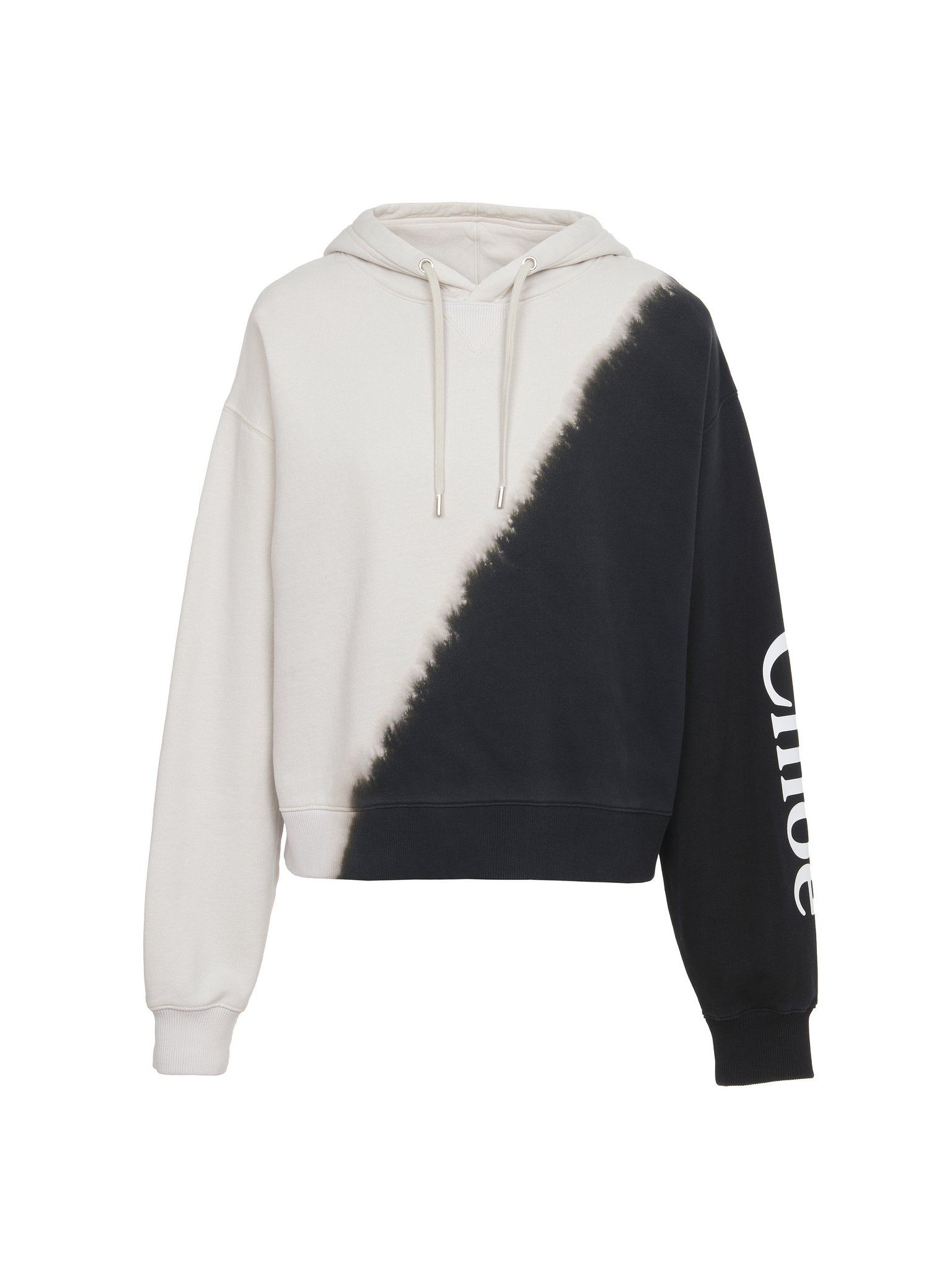 PRINTED HOODED SWEATER - 1