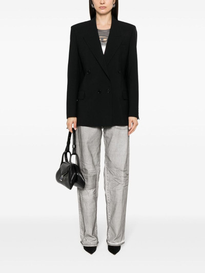 MSGM double-breasted peak-lapels blazer outlook