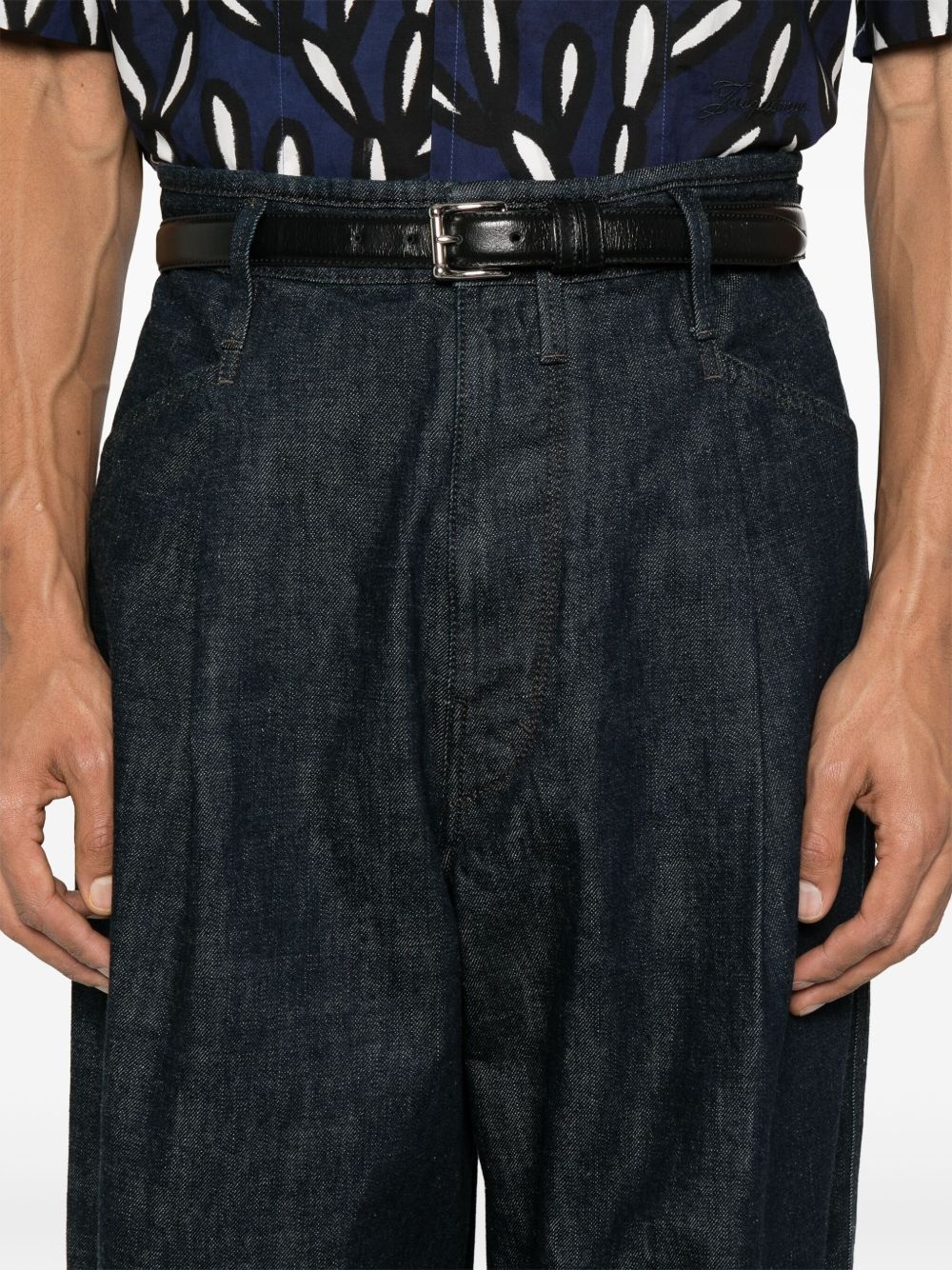pleated workwear jeans - 5