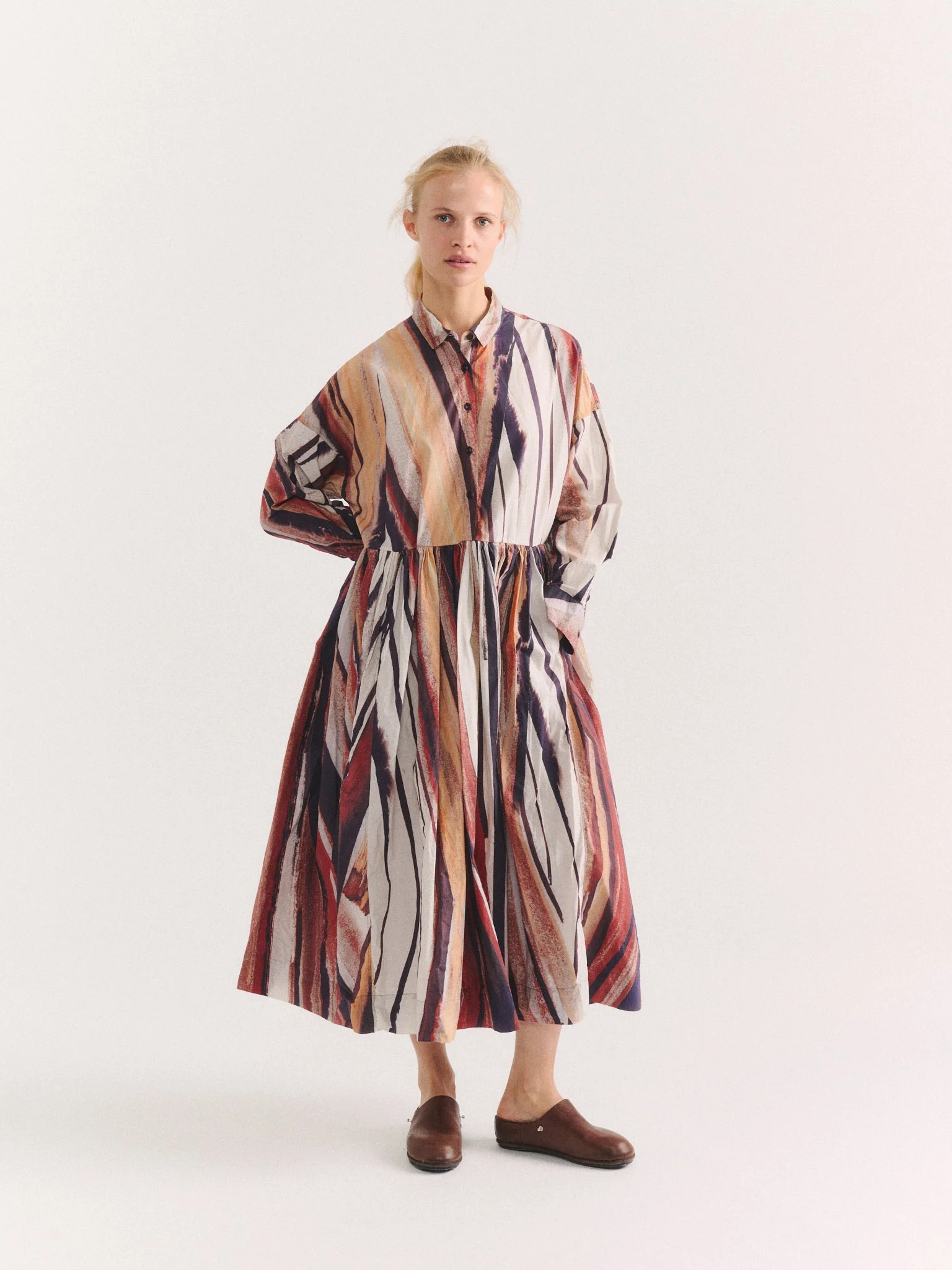 STEPHANIE DRESS - L COT PRINT - PRINT 1 - 1