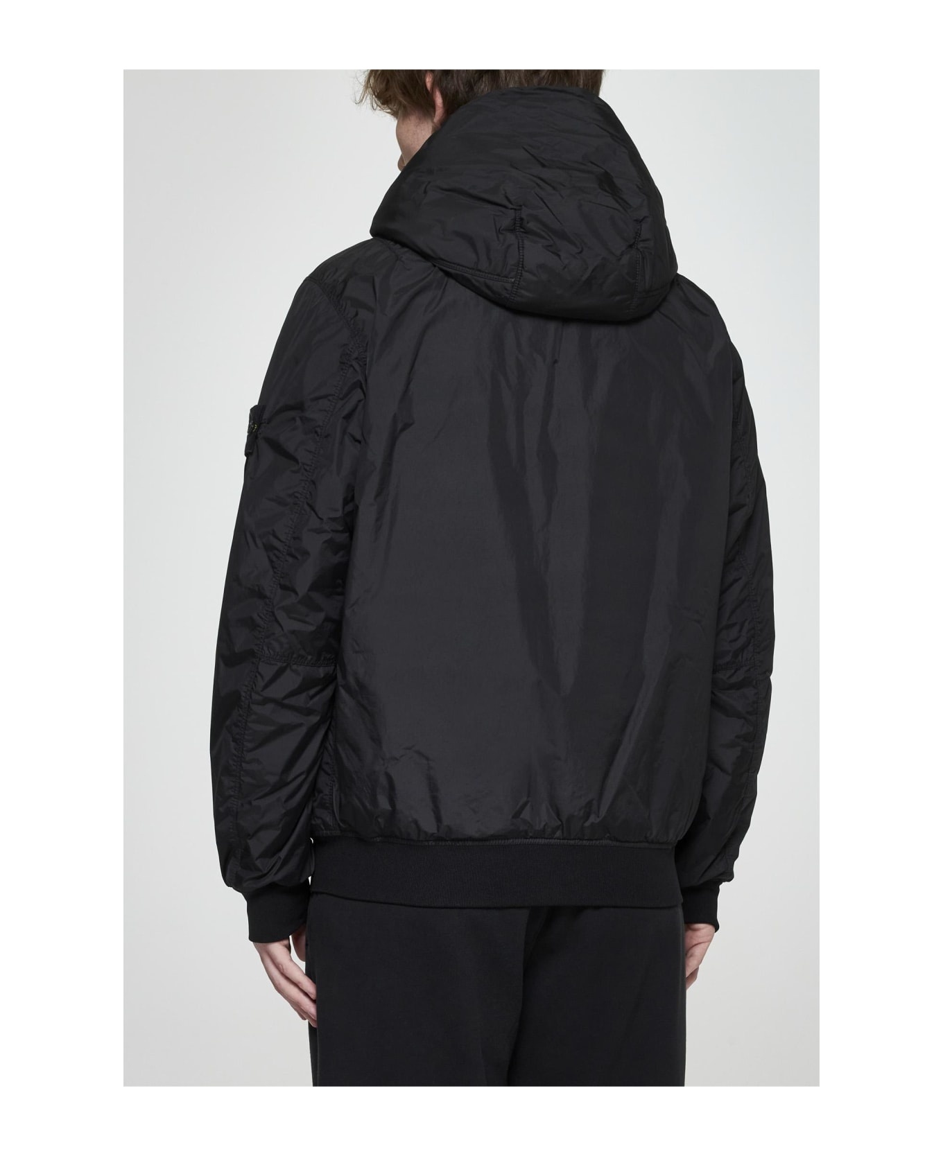 Hooded Nylon Down Jacket - 3