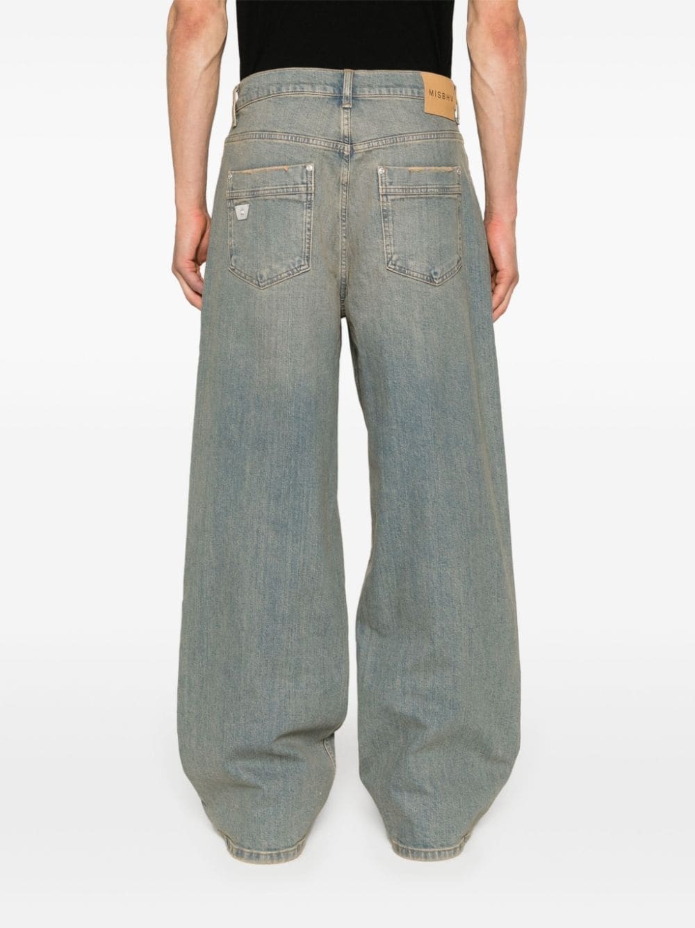 mid-rise wide-leg jeans - 4
