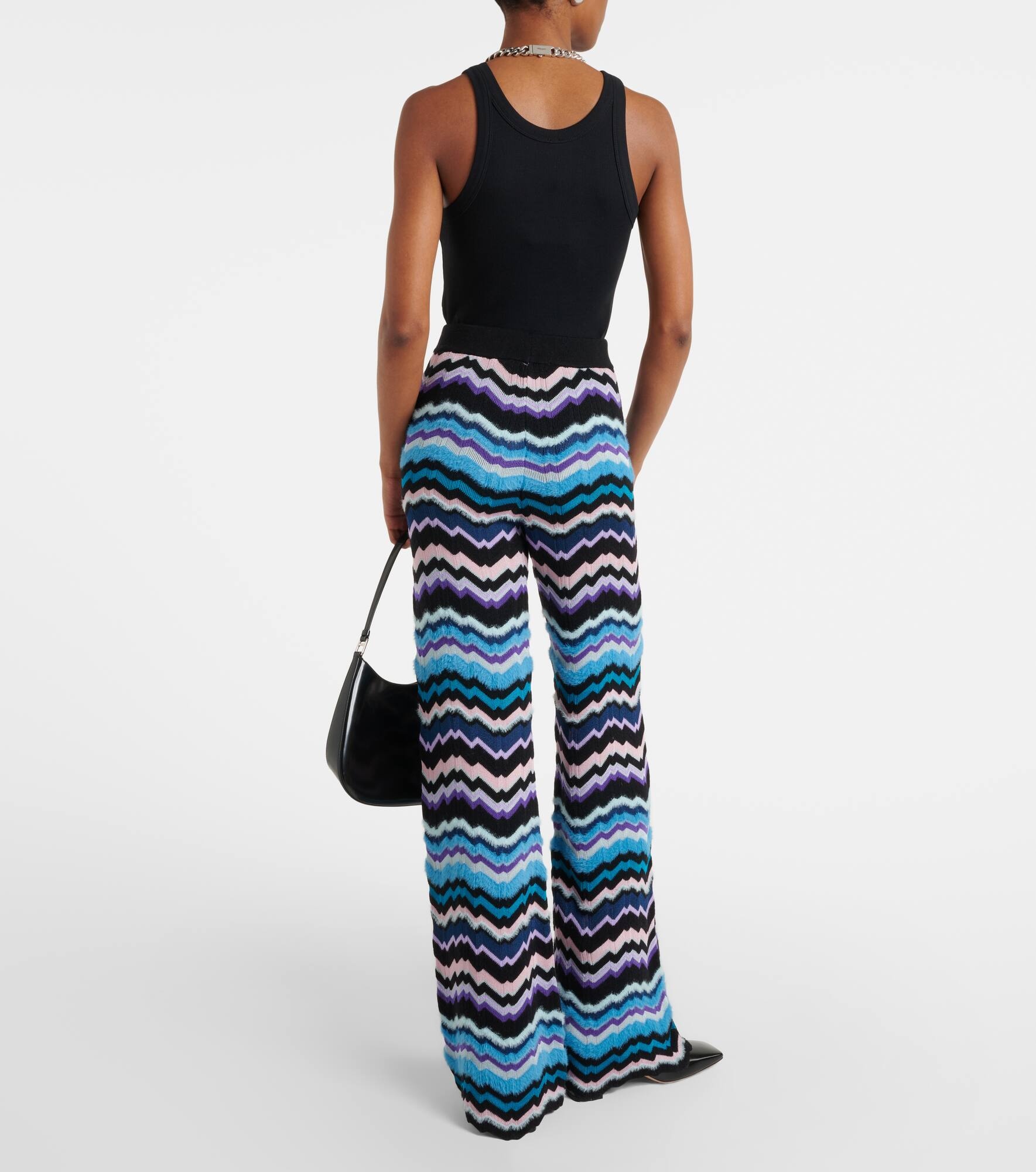 Zig Zag high-rise flared pants - 3