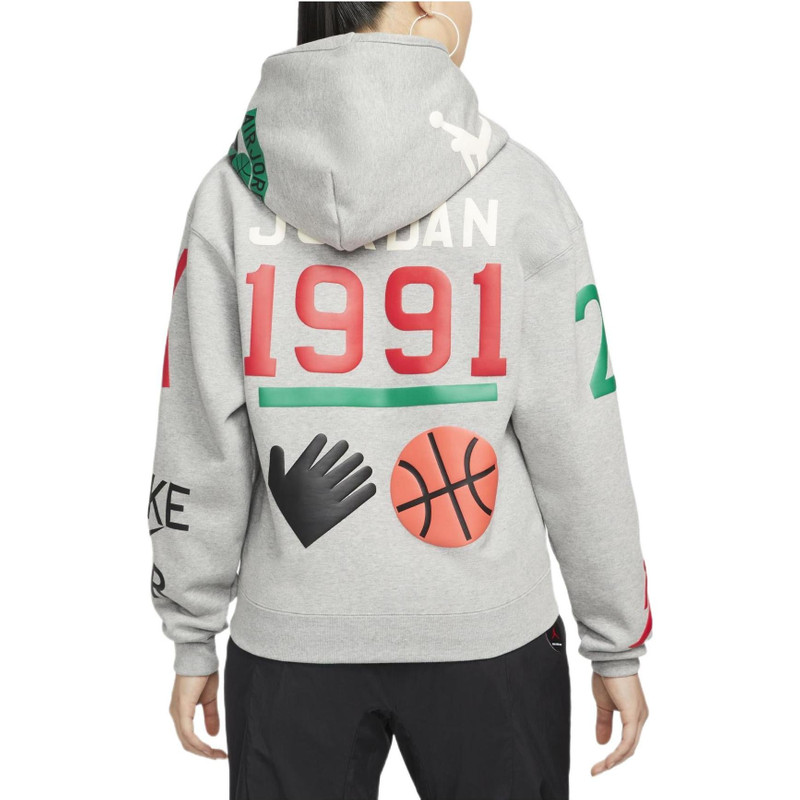 Jordan (WMNS) Air Jordan x Nina Chanel Abney Hoodie 'Grey' DO4159-063 outlook