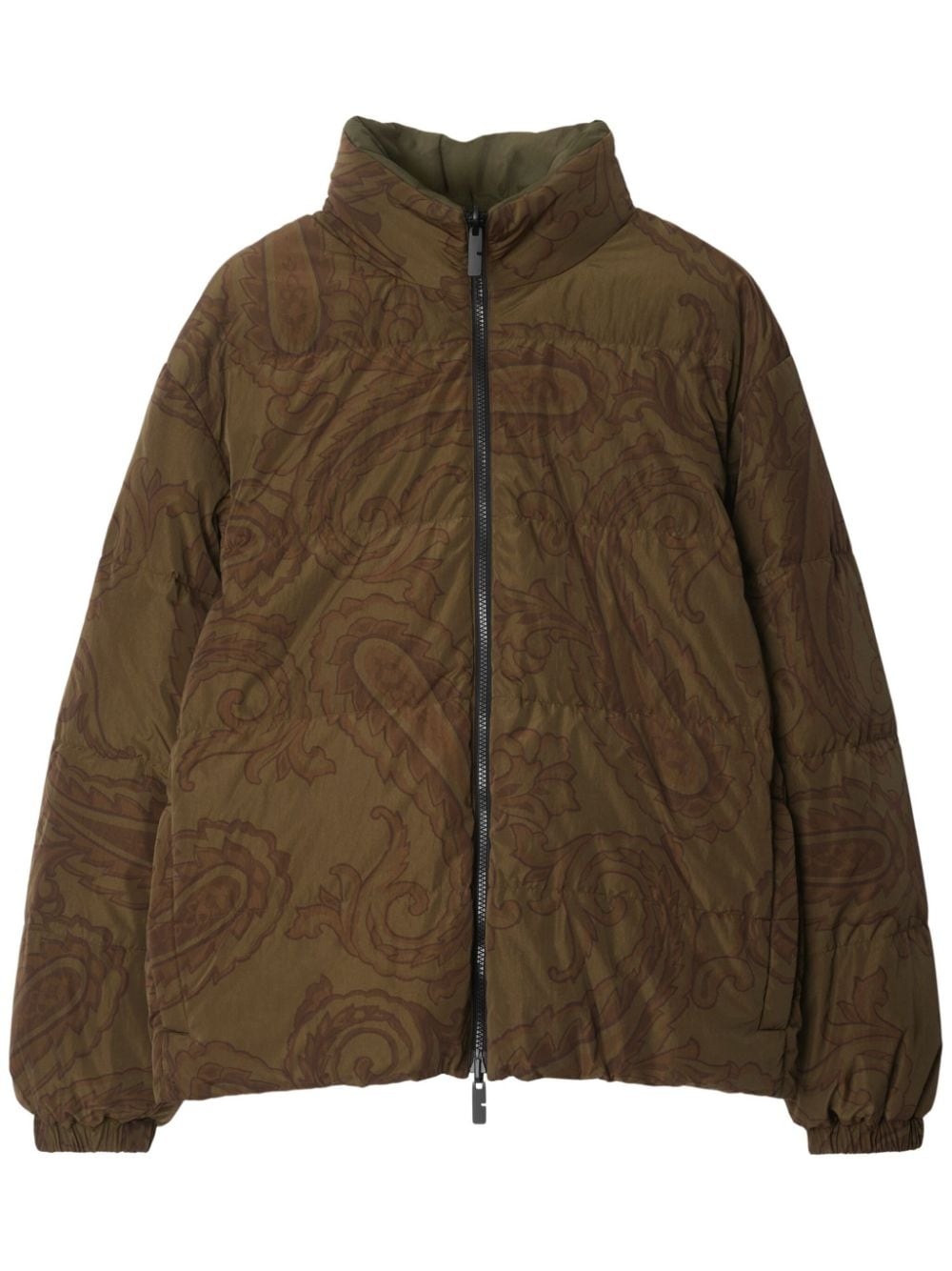 reversible paisley puffer jacket - 1