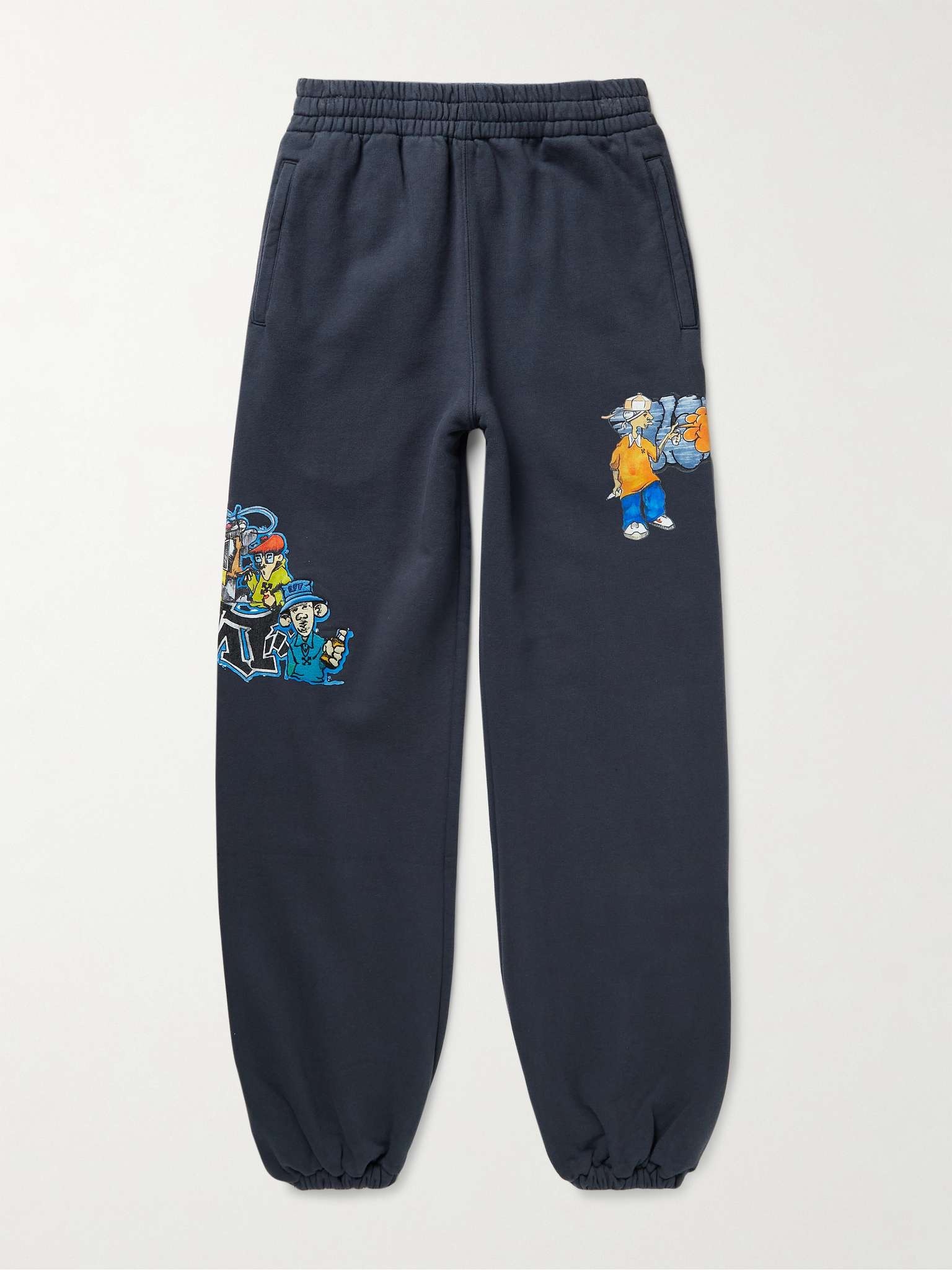 Graff Pupp Embroidered Printed Cotton-Jersey Sweatpants - 1