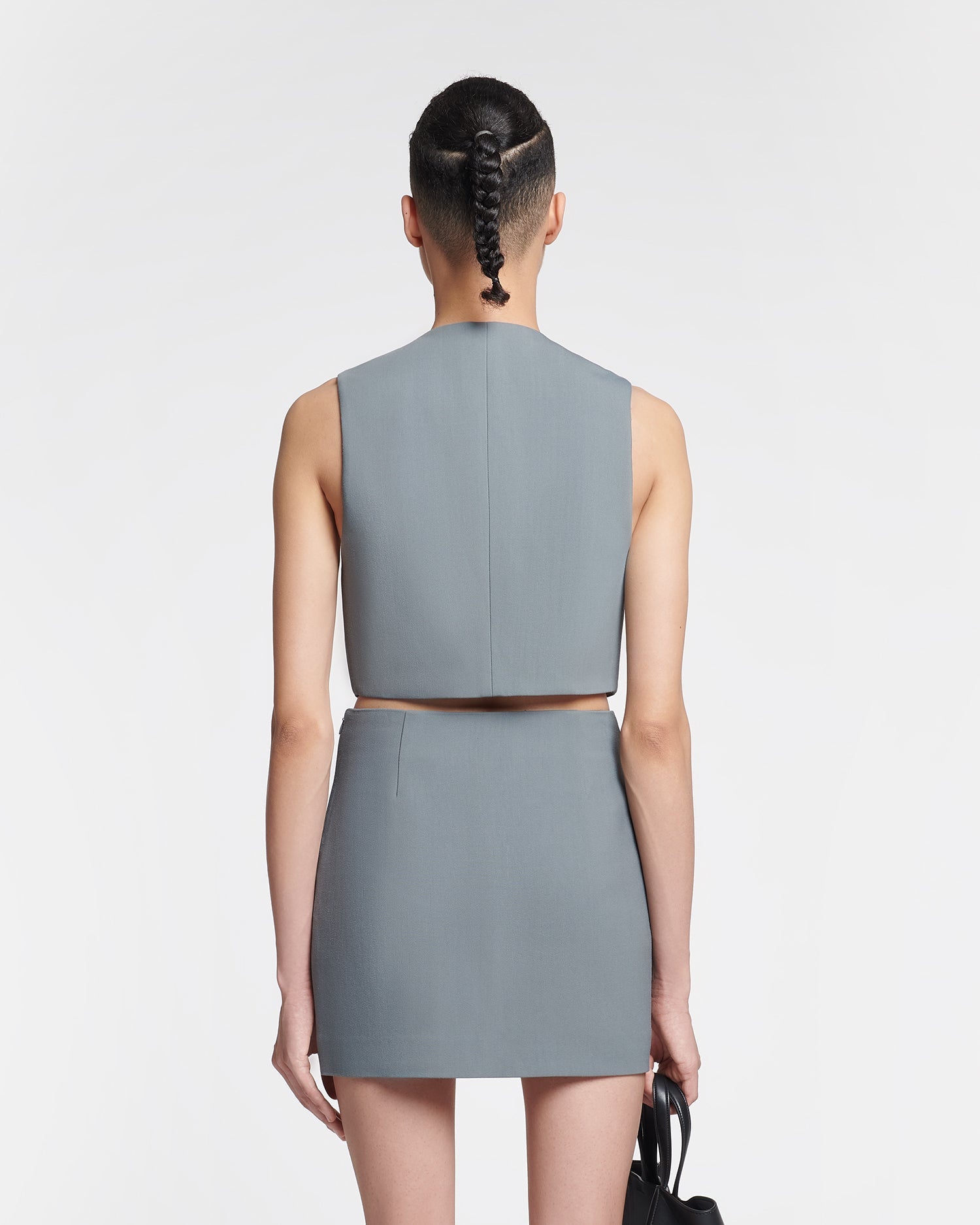 Cropped Tailored Vest - 3