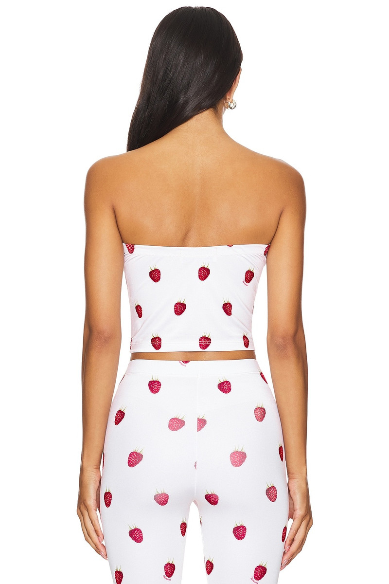 FIORUCCI Raspberry Print Bustier Top outlook
