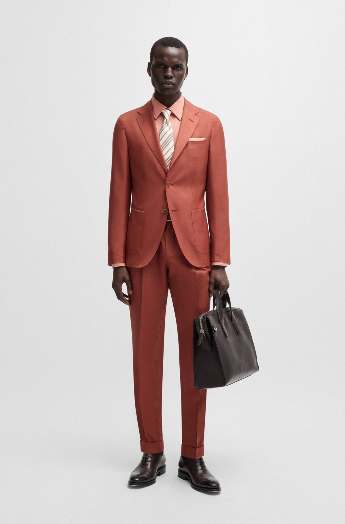SLIM-FIT SUIT JACKET IN CASHMERE, WOOL AND SILK - 3