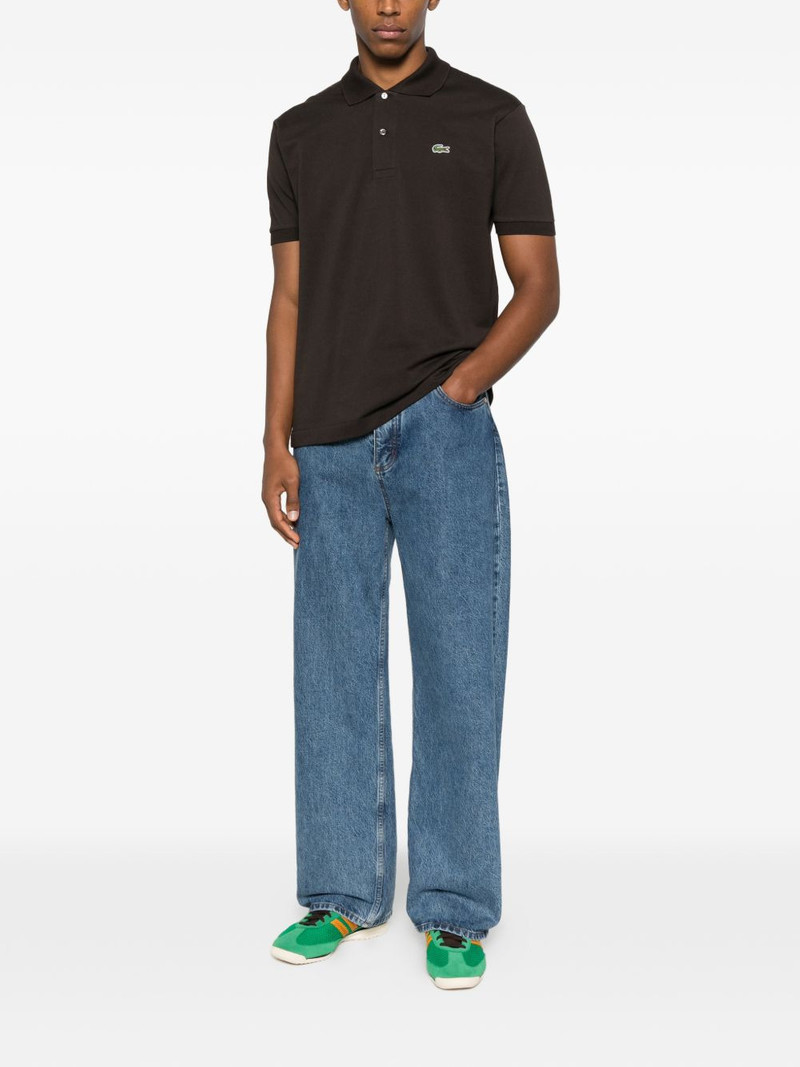 LACOSTE logo-detail button polo shirt outlook
