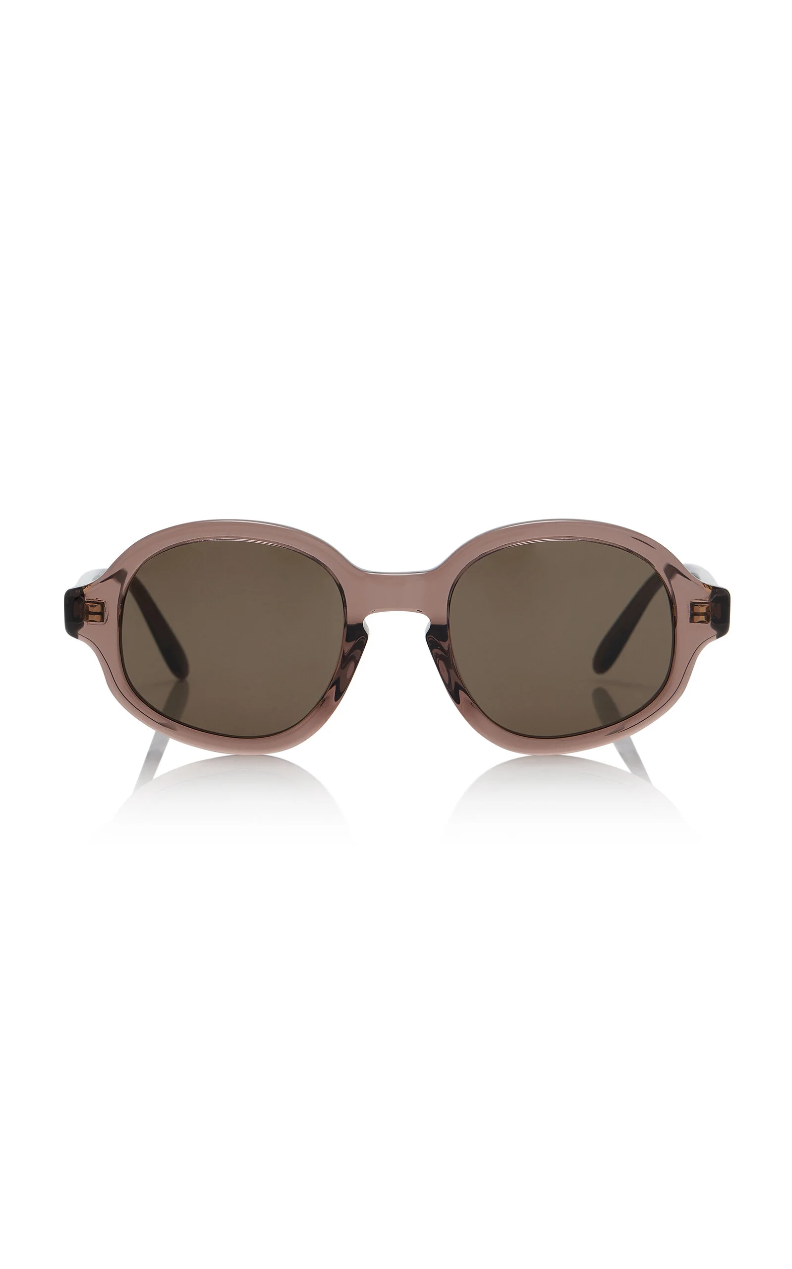 Round-Frame Acetate Sunglasses brown - 1