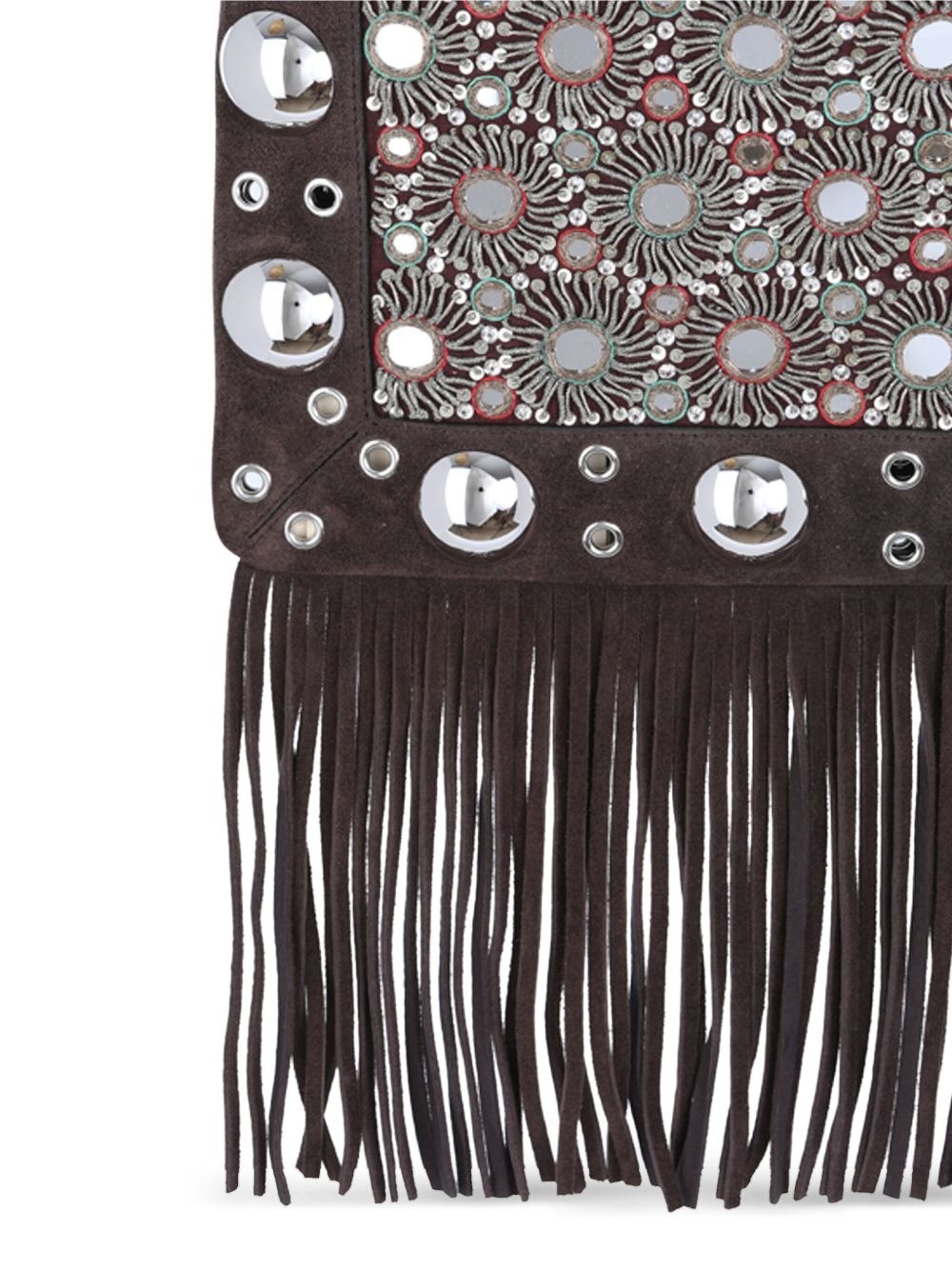 fringe-detailing shoulder bag - 4