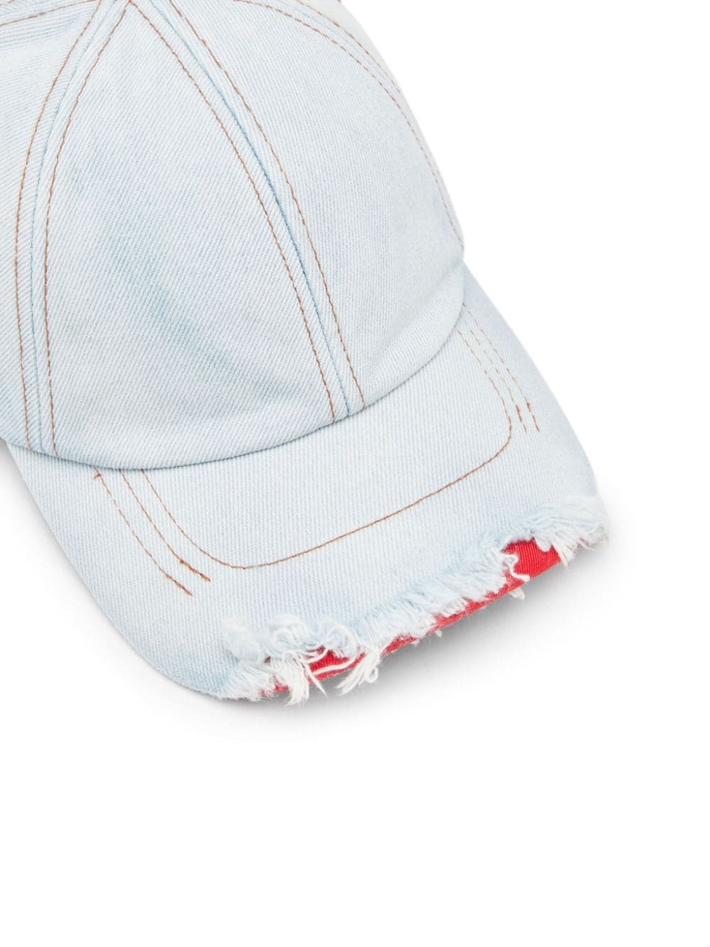 distressed denim cap - 3