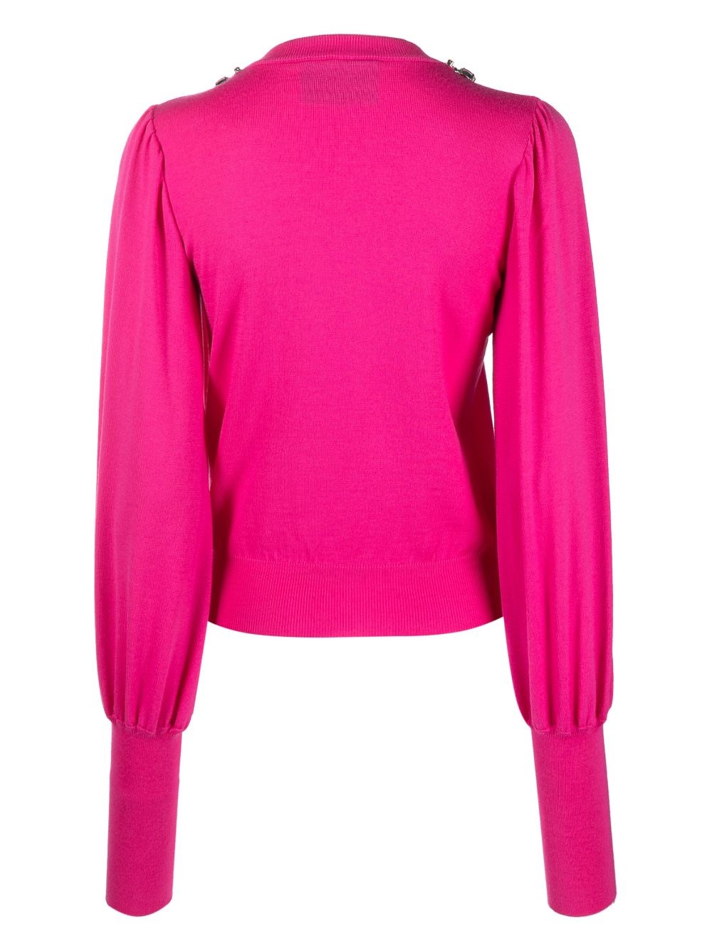 Crystal-embellished wool knitted jumper - 2