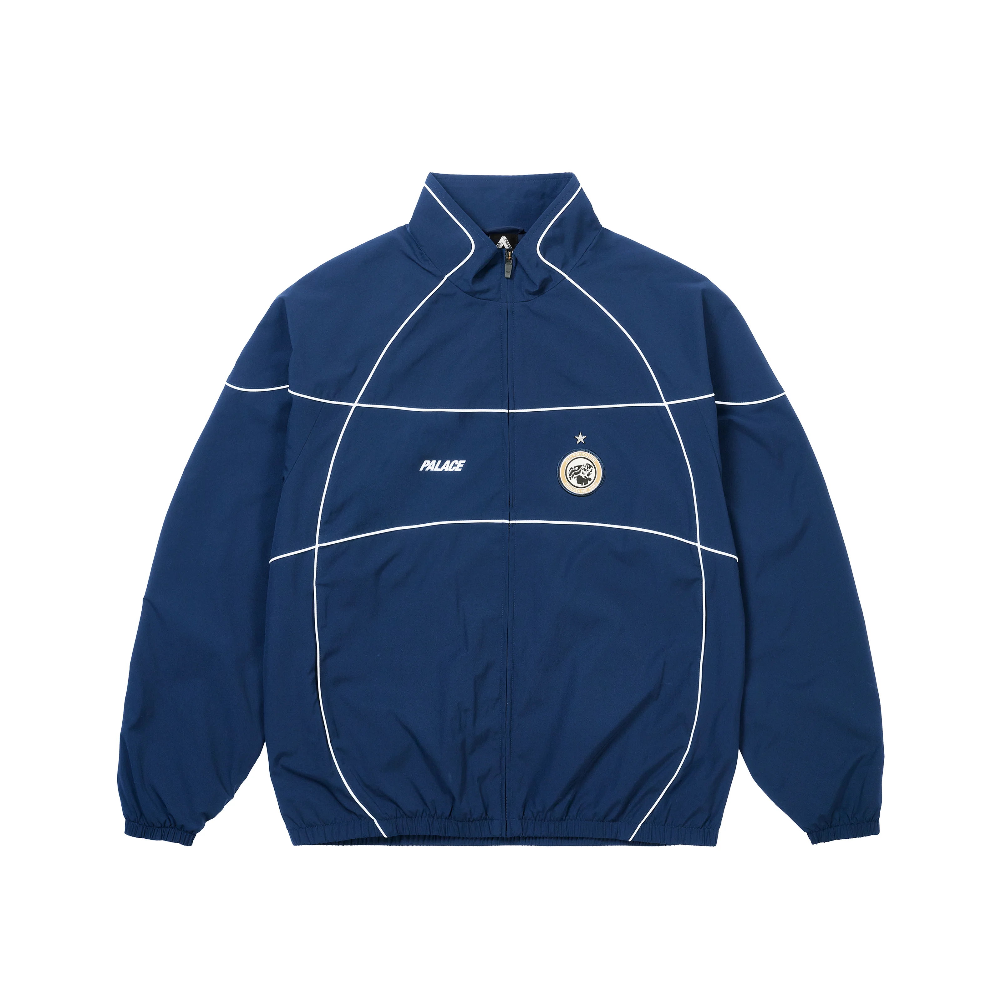 PRO TEAM PIPED SHELL JACKET NAVY - 1