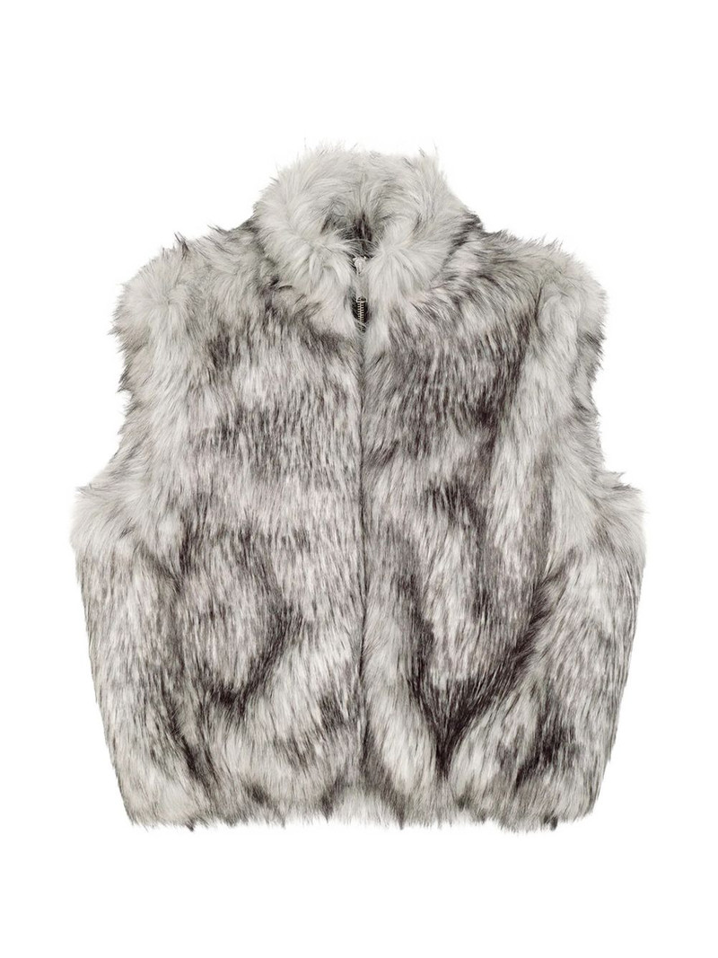 reversible faux-fur gilet 1