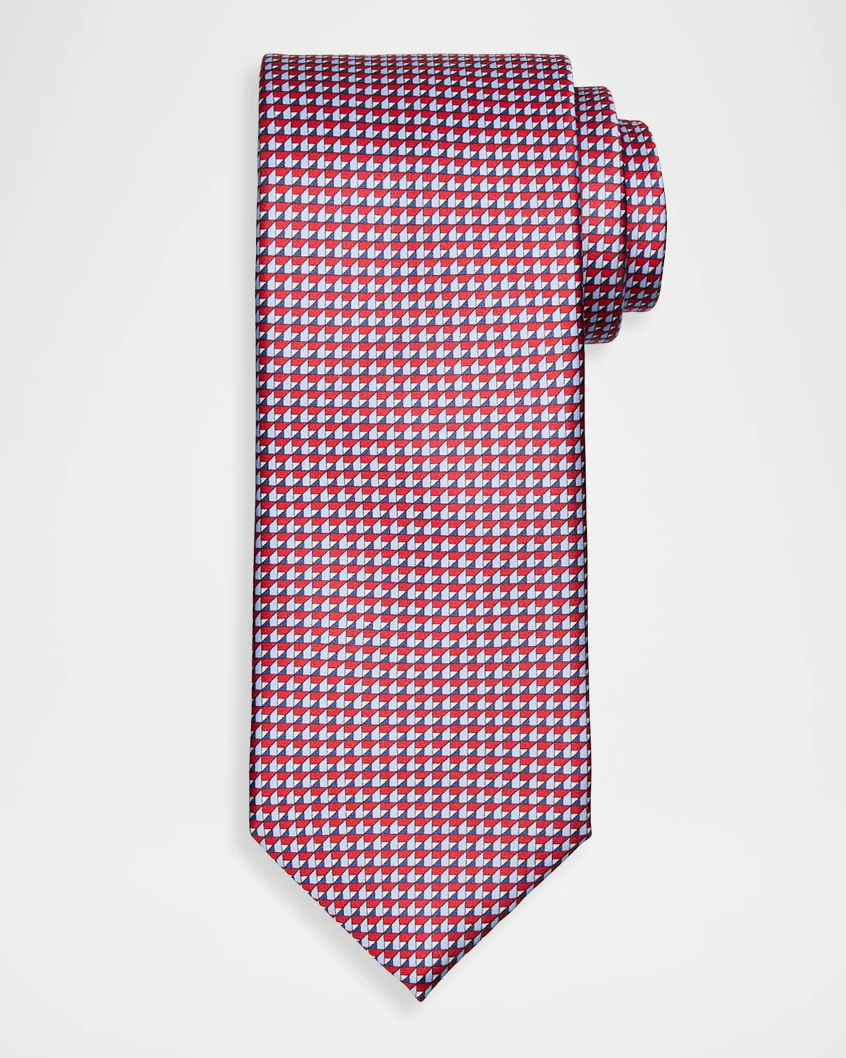 Men & apos;s Micro-Print Silk Tie - 1