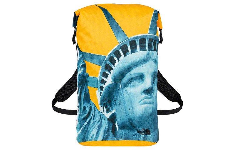 Supreme Supreme The North Face Statue of Liberty Waterproof Backpack 'Blue Yellow' SUP-FW19-913 outlook