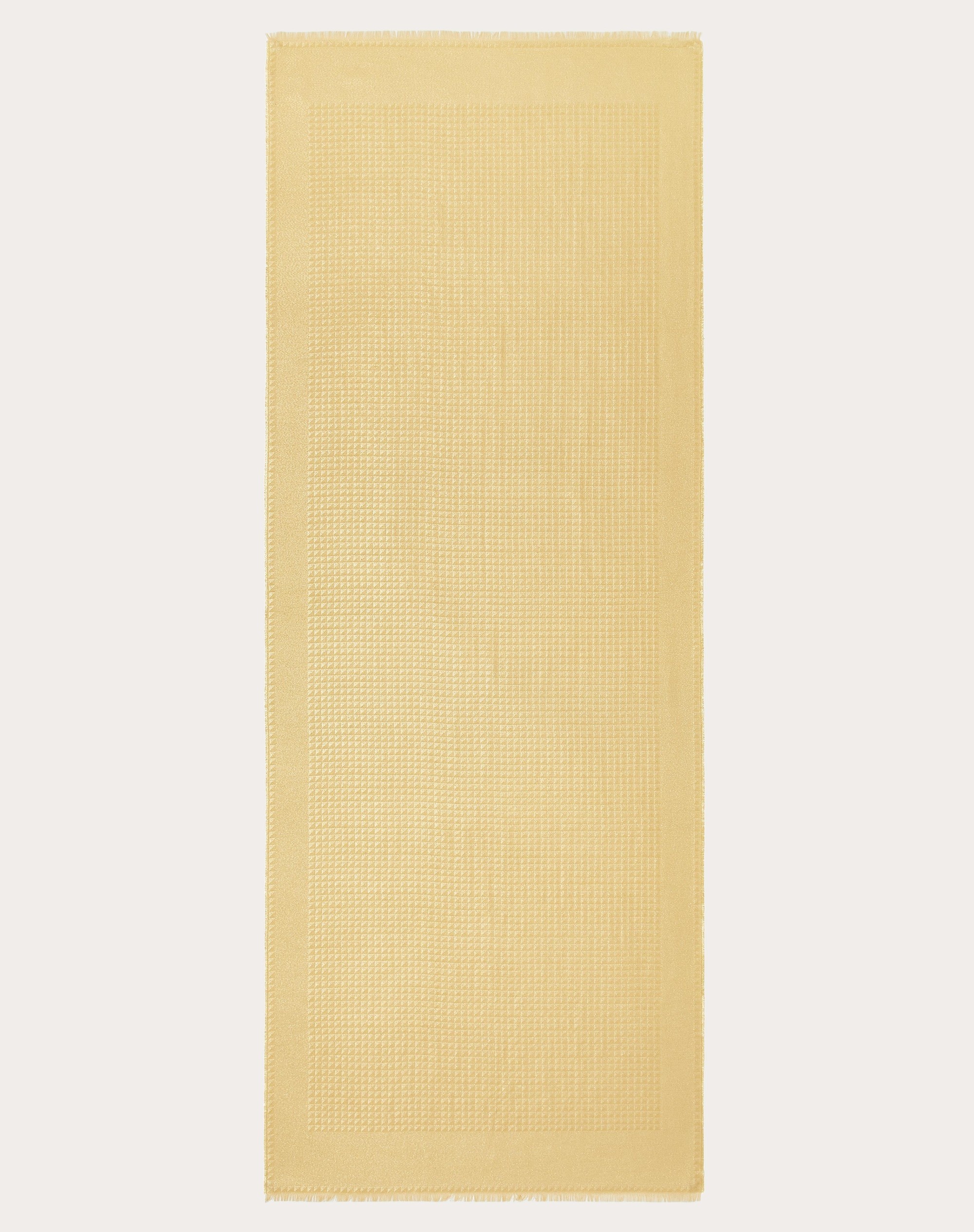 MAXI STUD LUREX JACQUARD STOLE IN SILK AND CASHMERE 75X200 CM - 3