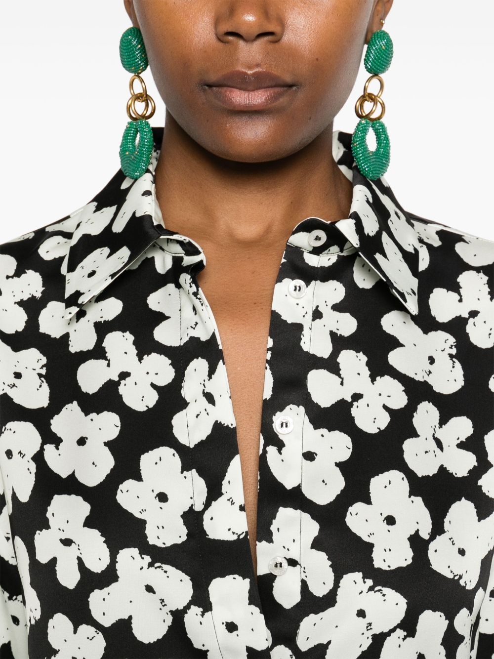 floral-print shirt - 5