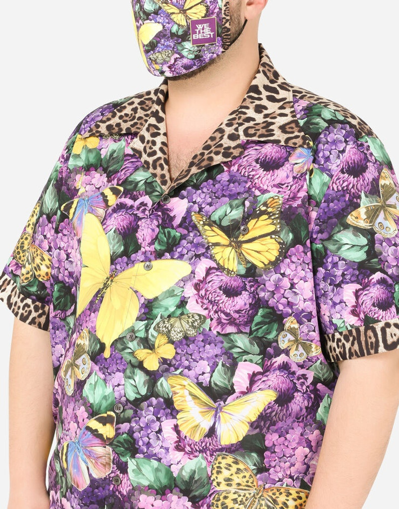 Butterfly-print face mask 4