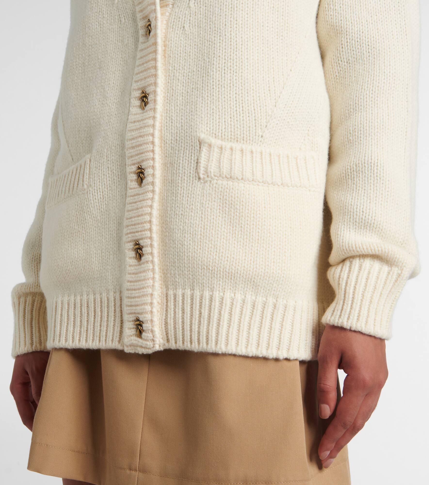 Wool and cashmere cardigan - 5