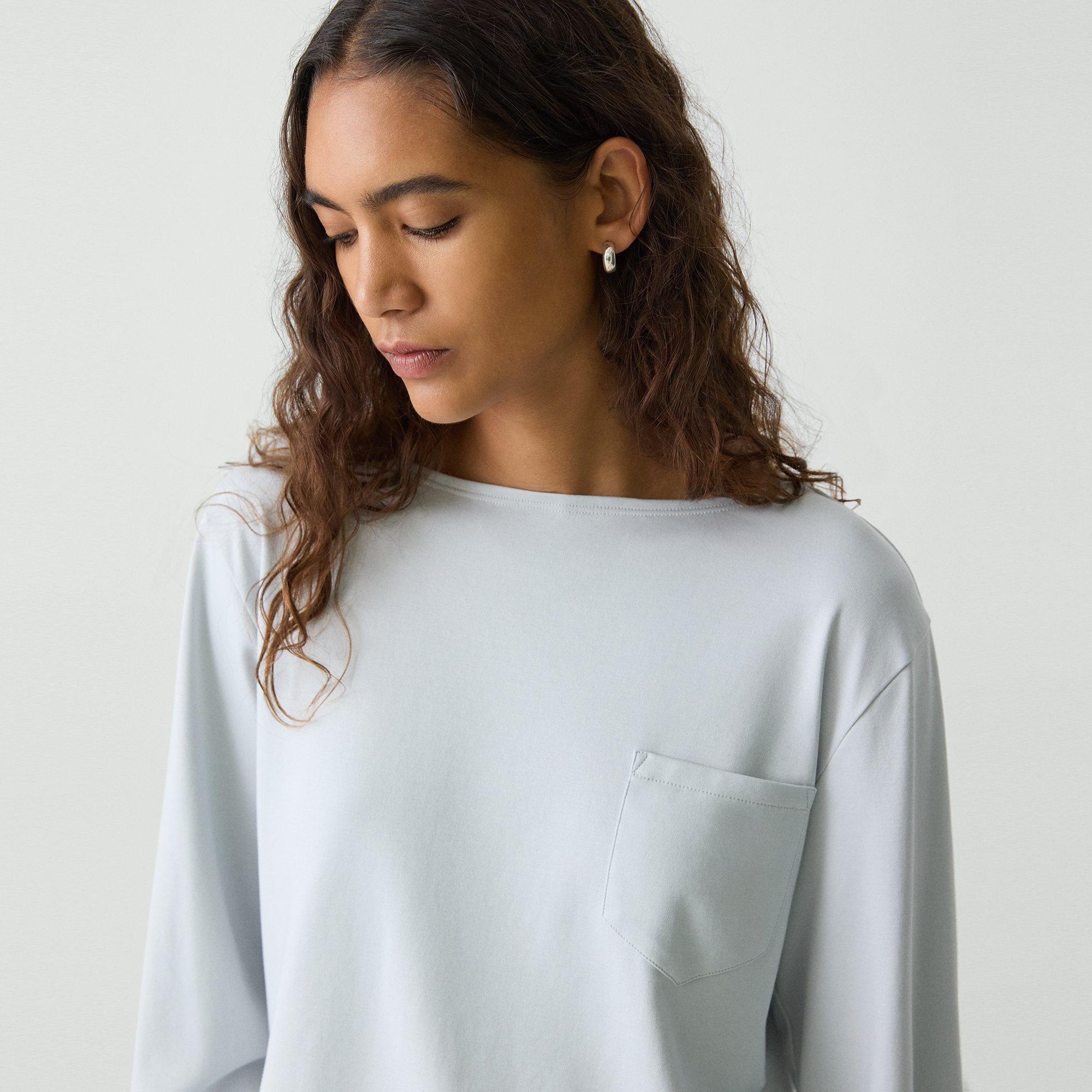 Boatneck Top in Cotton Jersey - 5