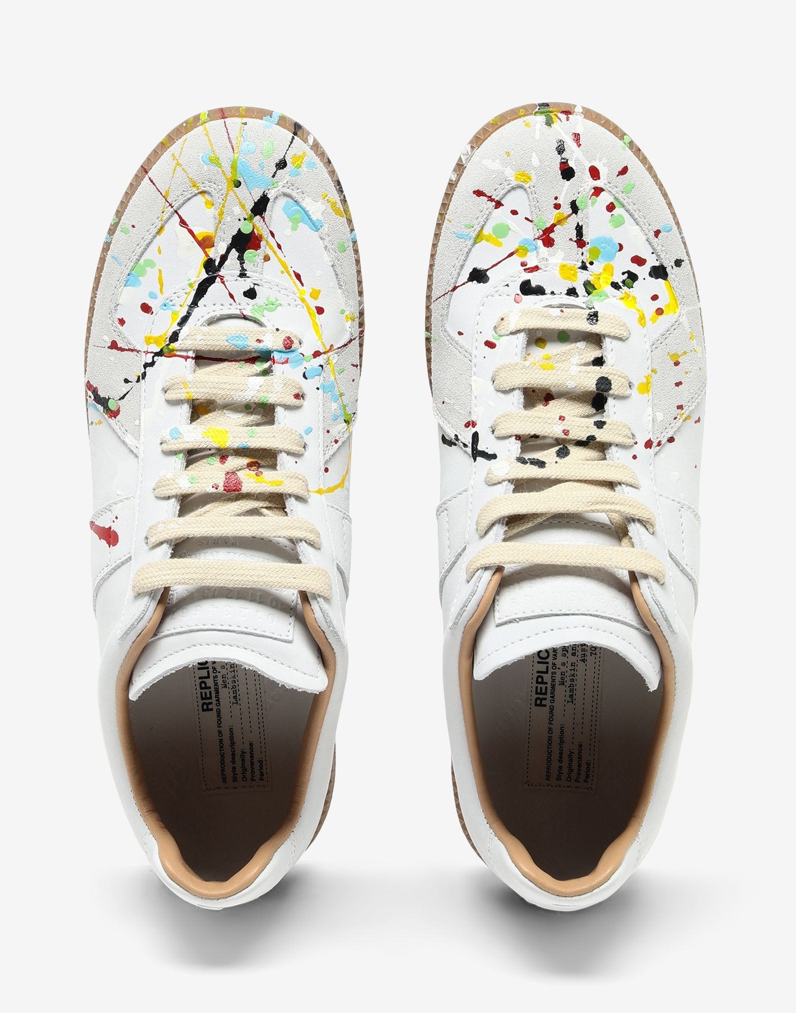 Replica paint drop sneakers - 5