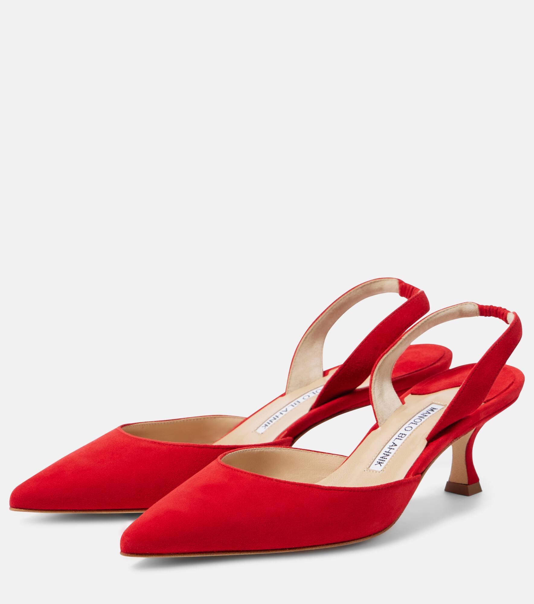 Carolyne Gala Val suede slingback pumps - 5