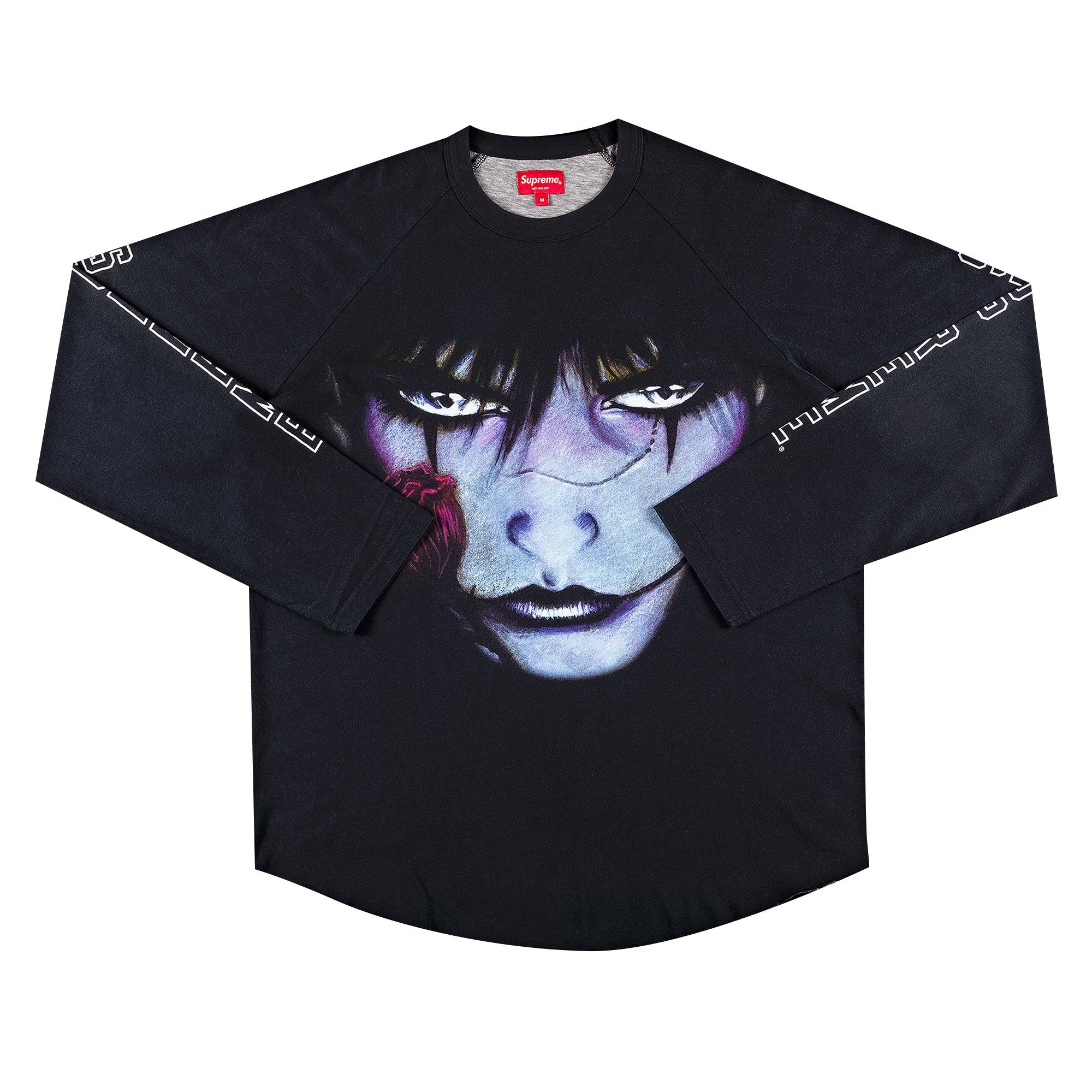 Supreme x The Crow Raglan Long-Sleeve Top 'Black Eyes' - 1