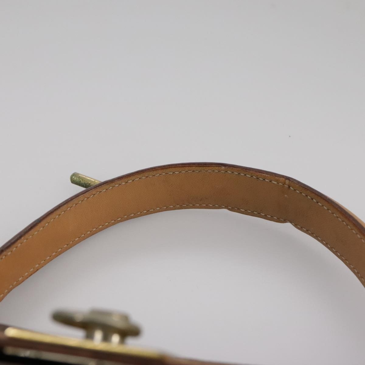 CELINE Macadam Canvas Hand Bag Pvc Leather Brown - 8